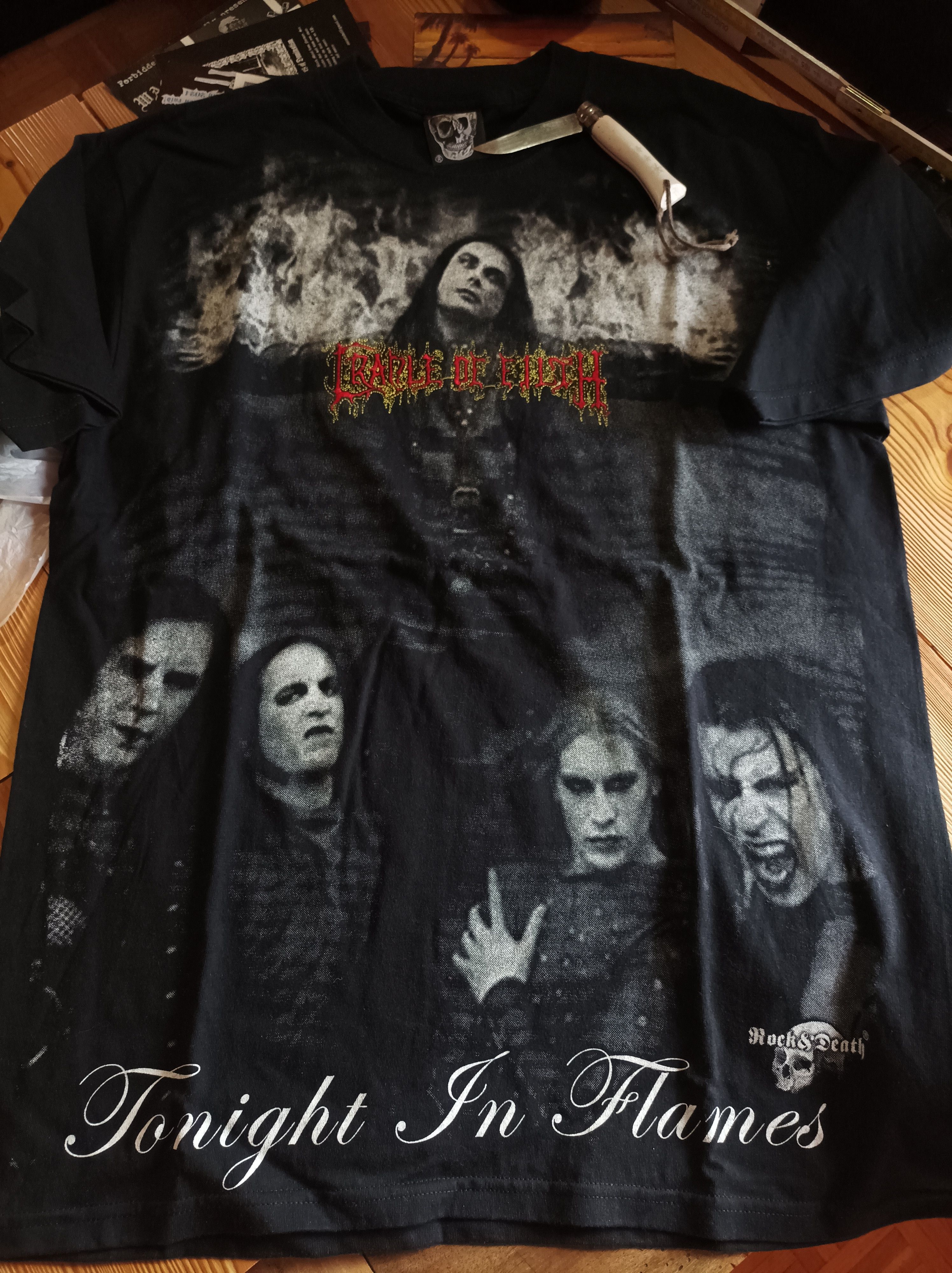 Band Tees Cradle of Filth.Tonight in Flames.tee Size US L / EU 52-54 / 3 - 1 Thumbnail