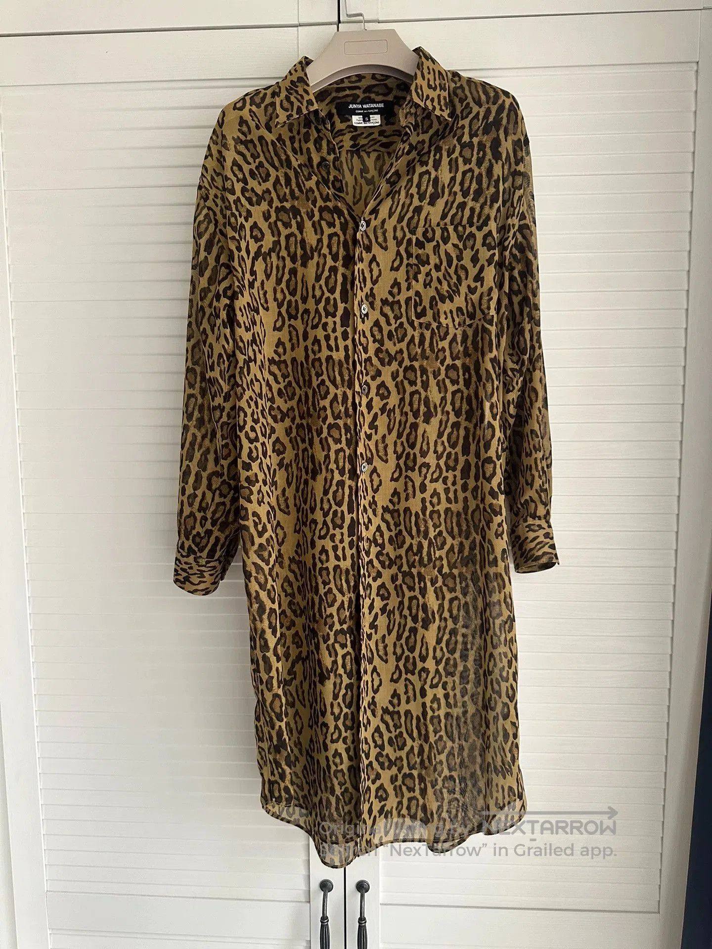 Junya Watanabe junya watanabe long leopard print shirt. Size US S / EU 44-46 / 1 - 1 Thumbnail