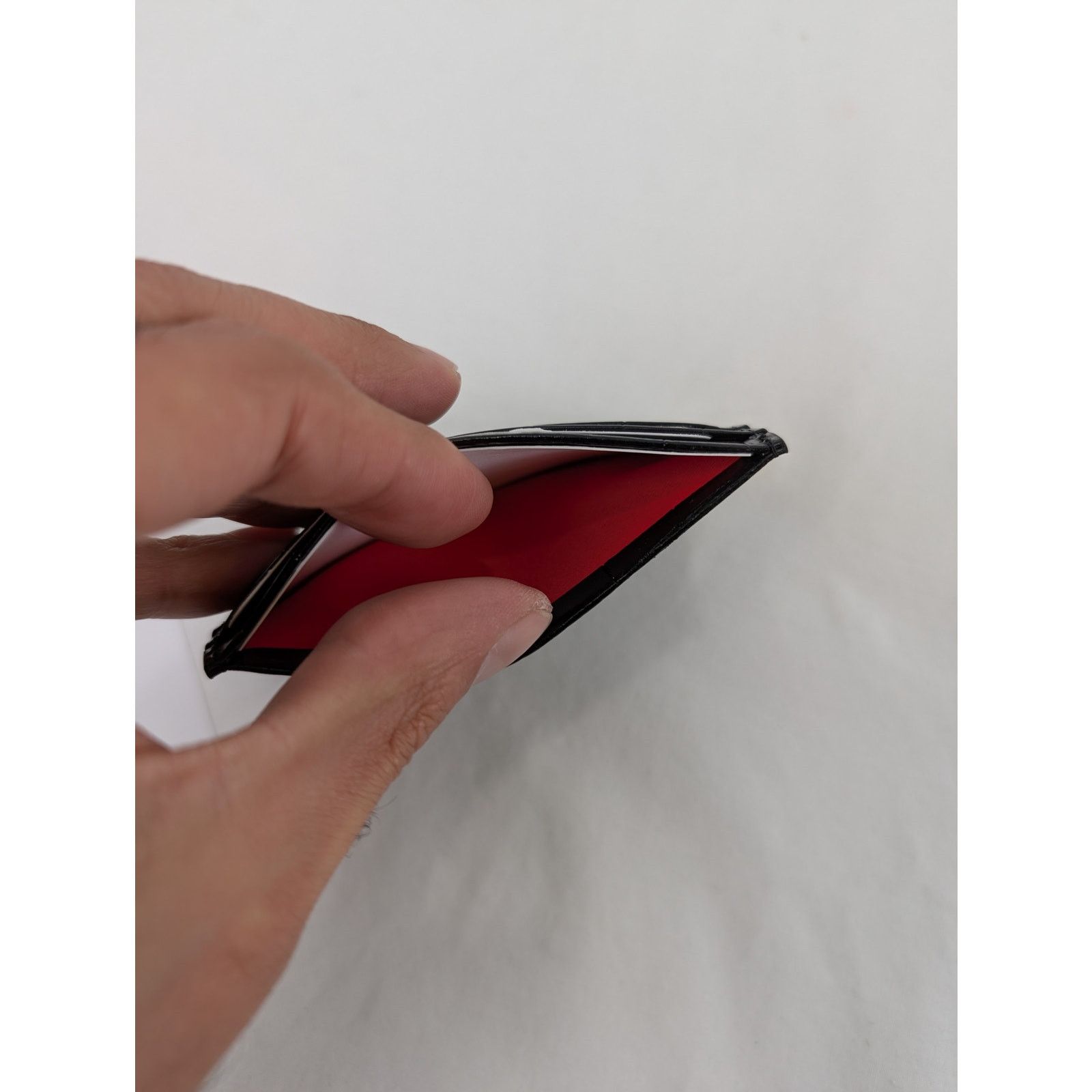 Christian Louboutin o1rshd1 Size: OS / Calf Ali/Happy Rui Logo Card Holder Black Size ONE SIZE - 7 Thumbnail