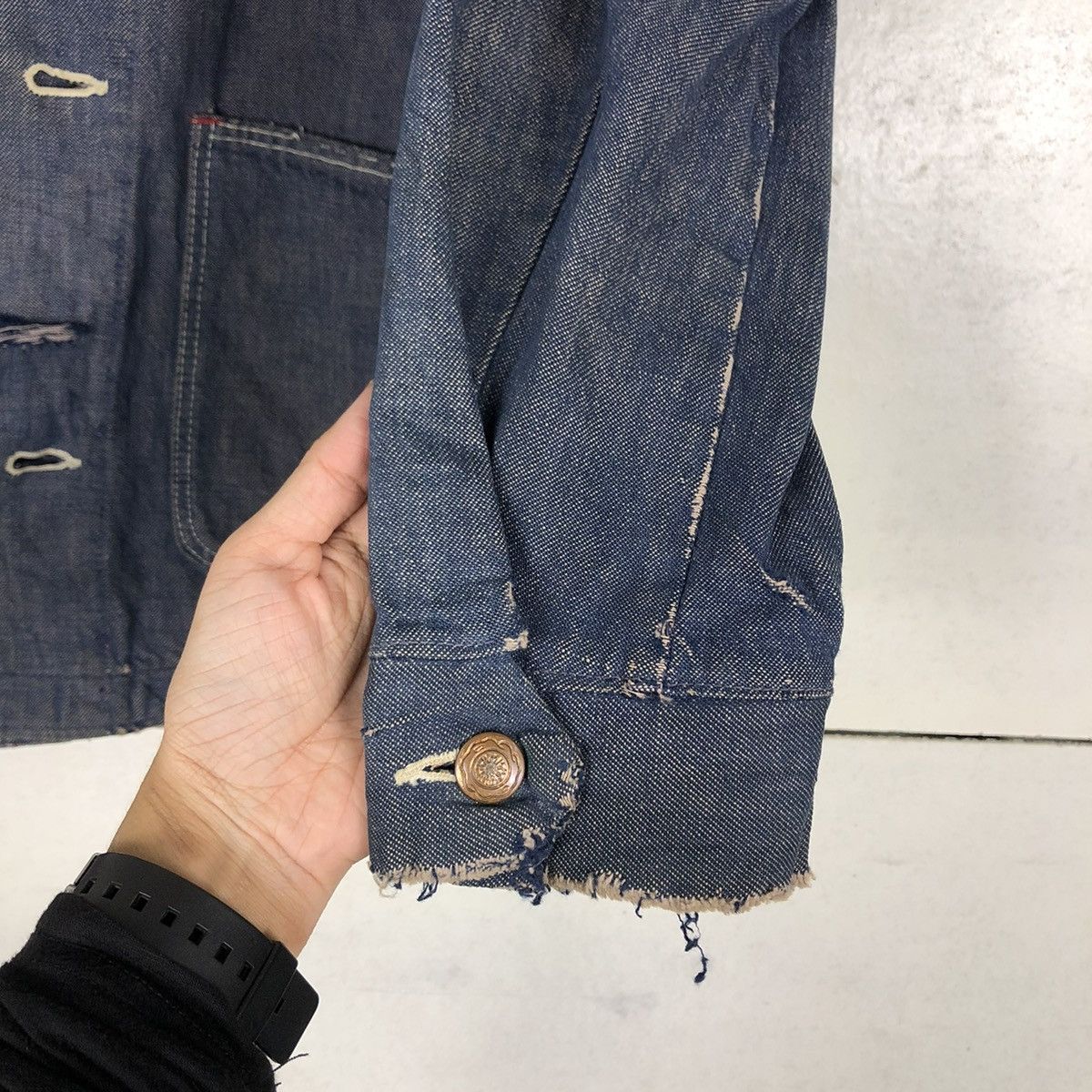 Vintage 🔥VINTAGE CHORE DENIM JACKET WRANGLER MULTI PCOKET Size US M / EU 48-50 / 2 - 13 Thumbnail