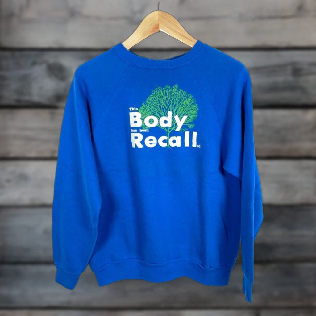 Velva Sheen VINTAGE Velva Sheen Sweatshirt Raglan This Body Has Been Recalled Adult Medium Blue Velva Sheen Size US M / EU 48-50 / 2 - 1 Thumbnail
