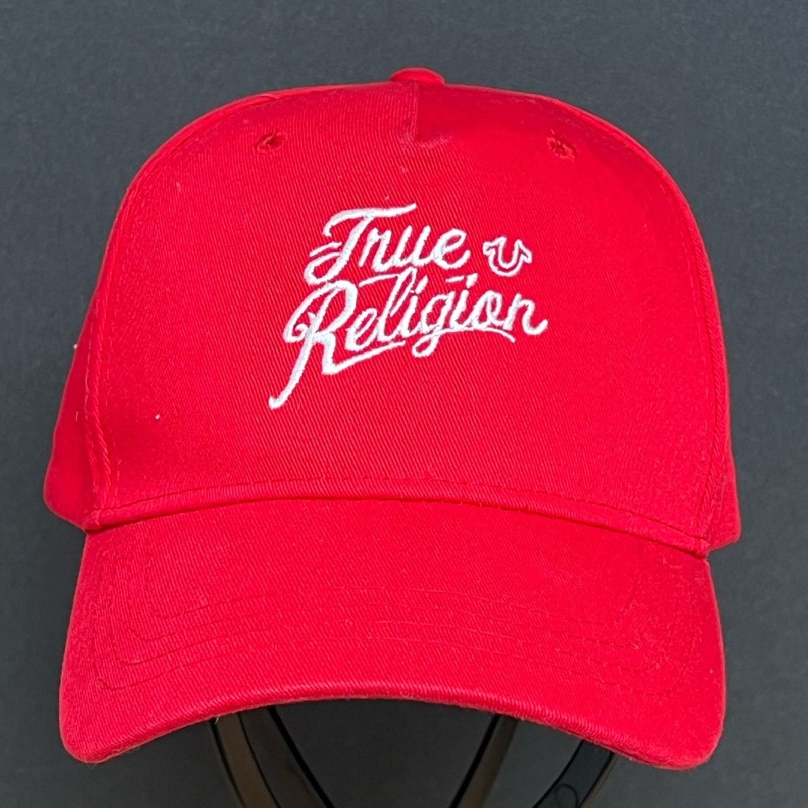 True Religion True Religion Hat Snapback Cap Horseshoe Buddha Script Logo Size ONE SIZE - 1 Thumbnail