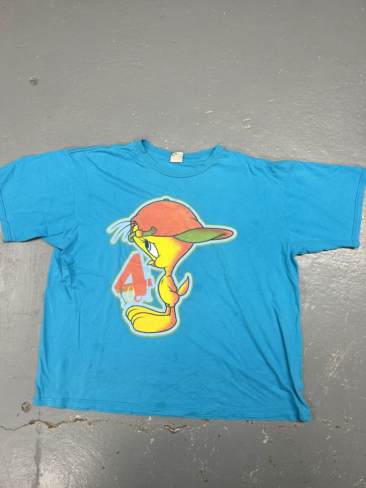 Vintage × Warner Bros Crazy Vintage 90s Essential Tweety Bird Looney Tunes T-Shirt Size US XXL / EU 58 / 5 - 1 Thumbnail