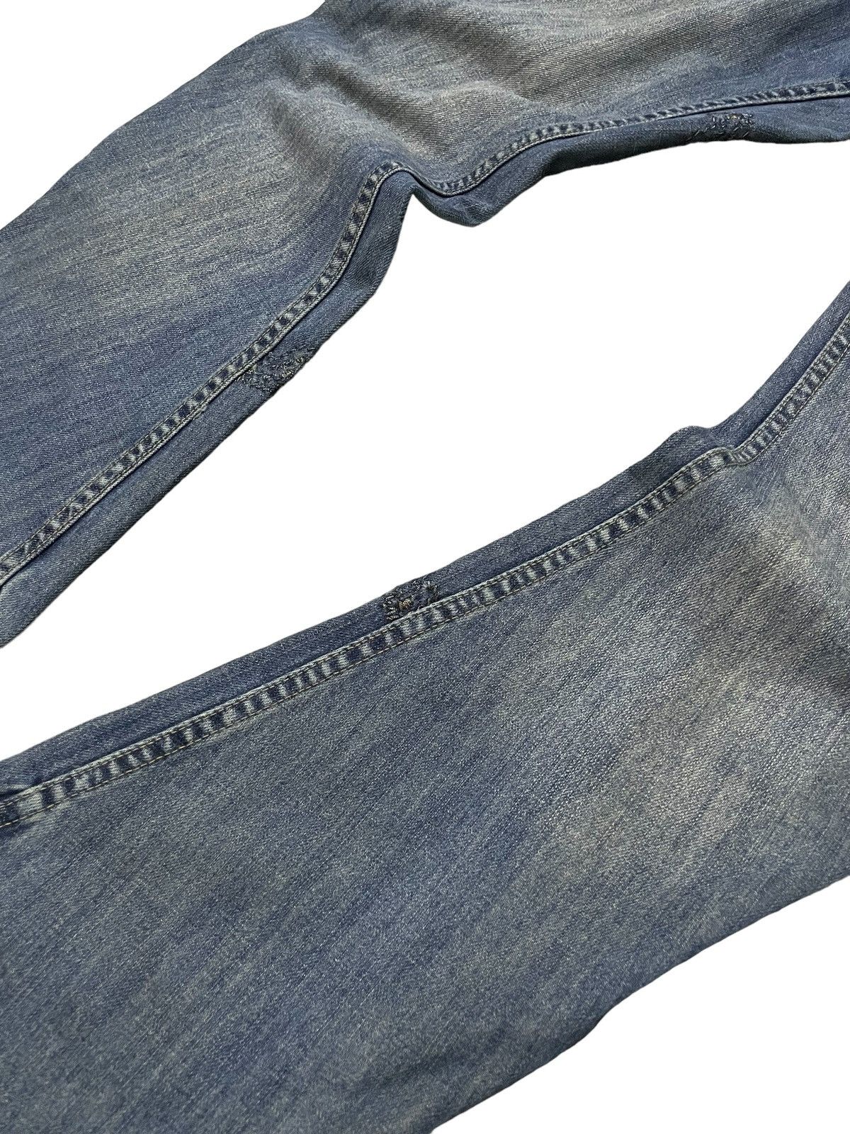 FUSAI × GOSTAR DE FUGA × Japanese Brand JNBY Asymmetrical Curved Seam Embroidered Jeans Size US 29 - 13 Thumbnail