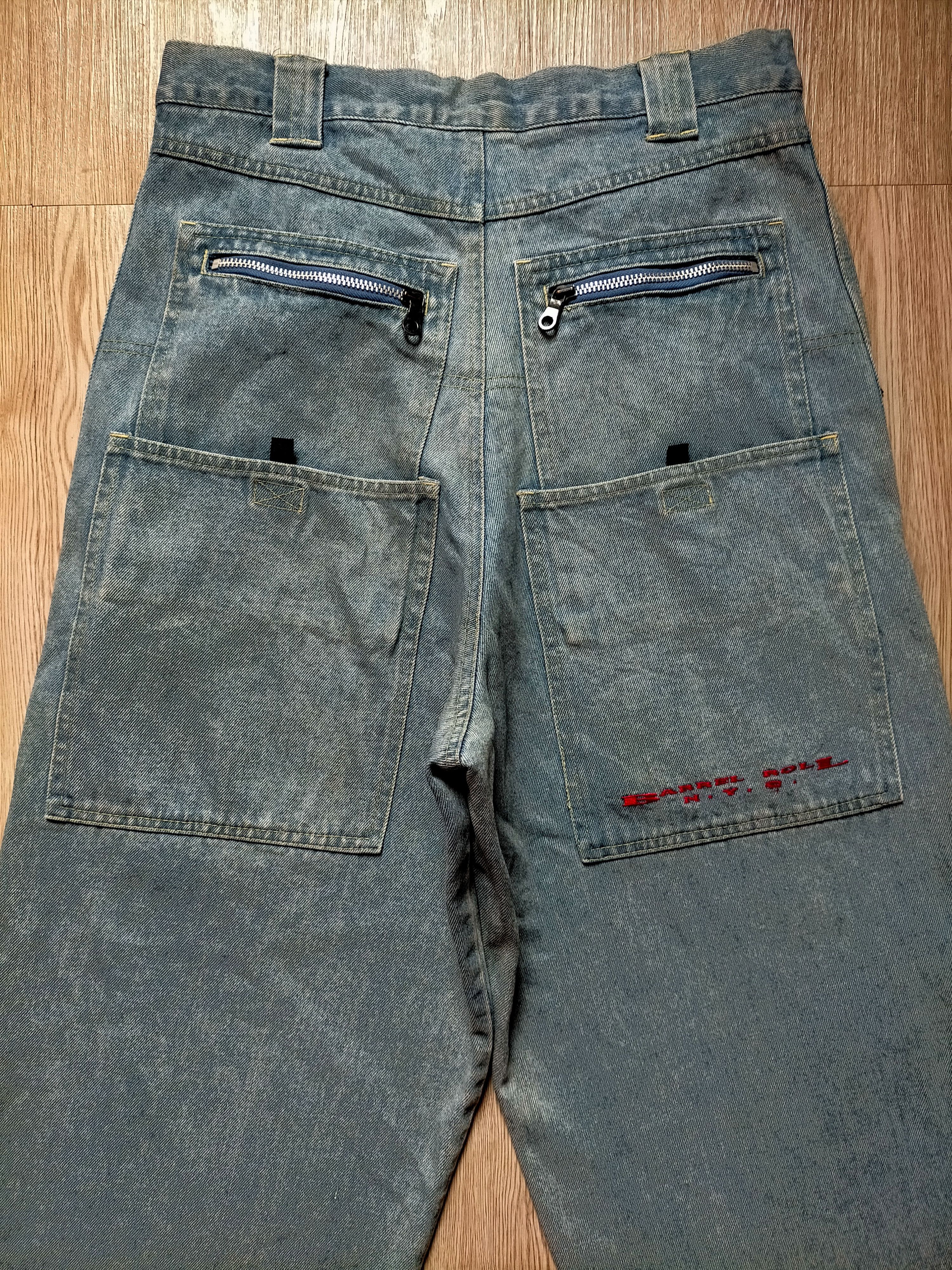 JNCO × Japanese Brand Barrel Roll N.y.c Baggy Double Pocket Hip Hop Style Size US 31 - 1 Thumbnail