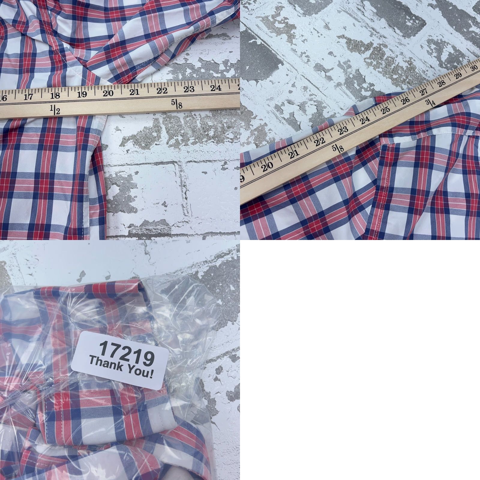 UNTUCKit VINTAGE Untuckit Men's Shirt Large Pink Blue White Plaid Button-Up Casual Slim Fit Size US L / EU 52-54 / 3 - 8 Thumbnail