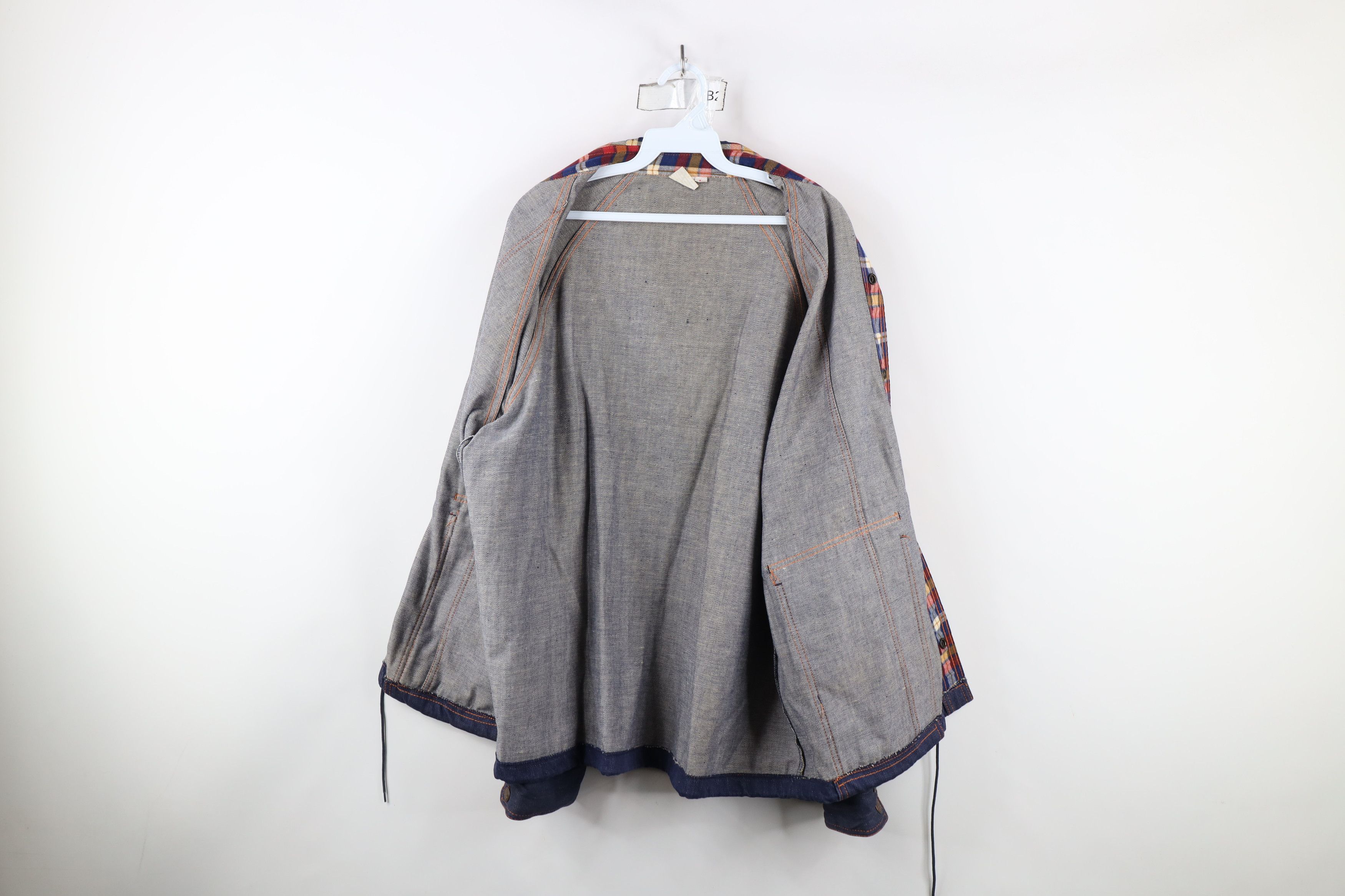 Vintage Vintage 60s 70s Streetwear Collar Denim Jean Parka Jacket Size US L / EU 52-54 / 3 - 11 Thumbnail