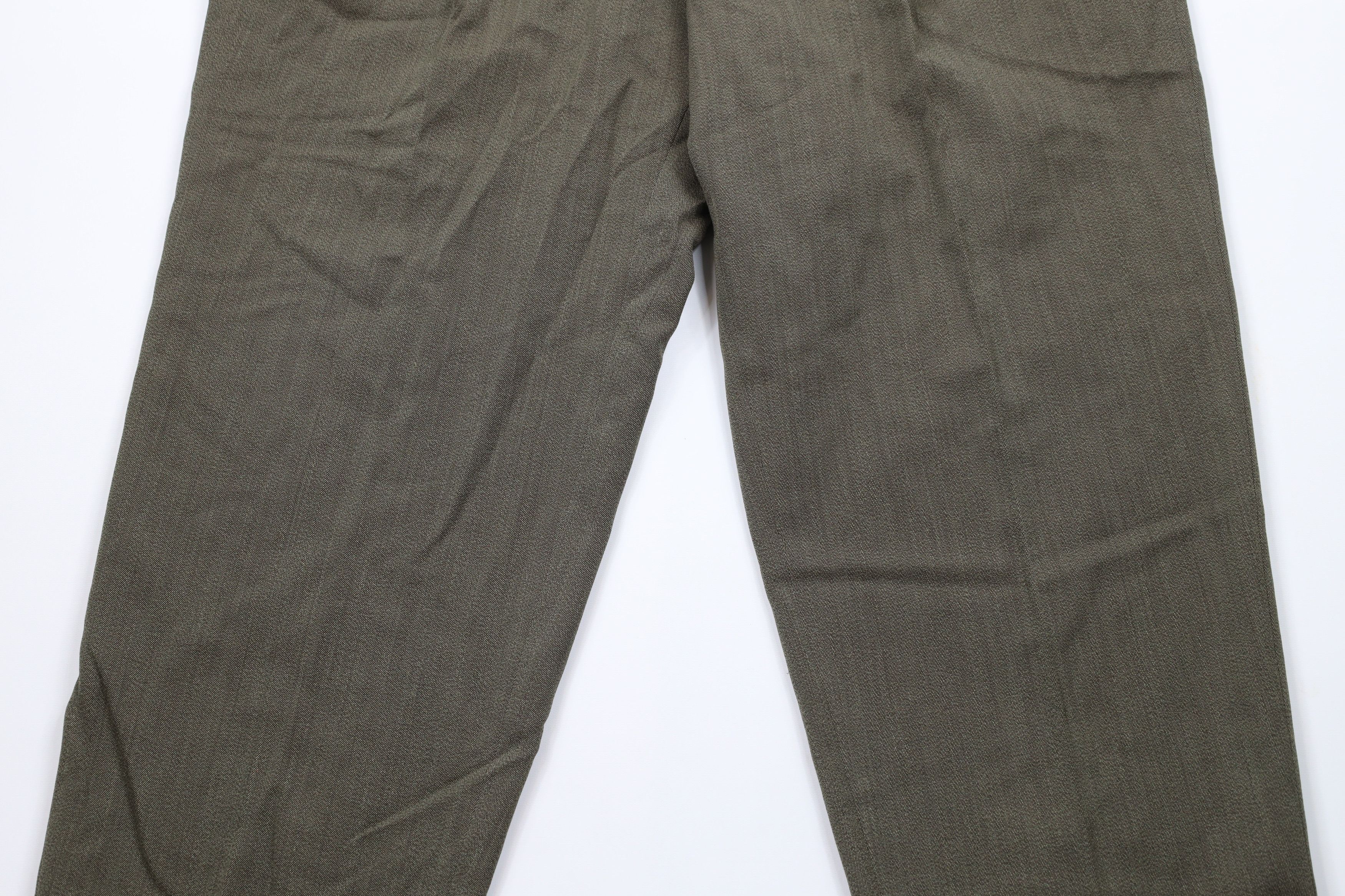 Banana Republic Vintage 90s Banana Republic Pleated Wide Leg Pants Green Size US 40 / EU 56 - 3 Thumbnail