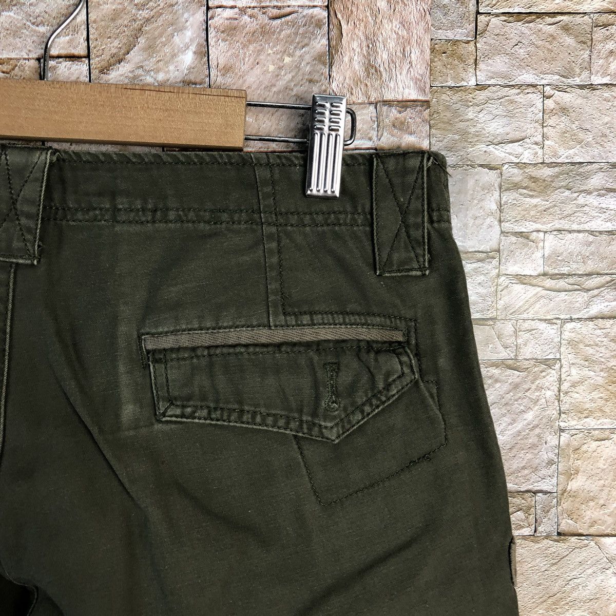 Airwalk Airwalk Green Cargo Multipocket Pants #A158 Size US 29 - 21 Thumbnail