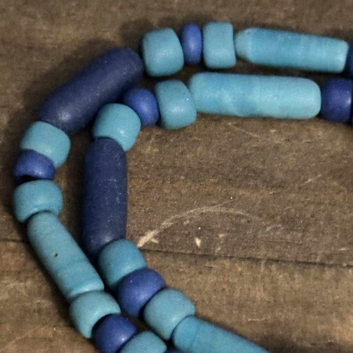 Vintage Vintage blue Venetian Millefiori trade bead necklace Size ONE SIZE - 5 Thumbnail