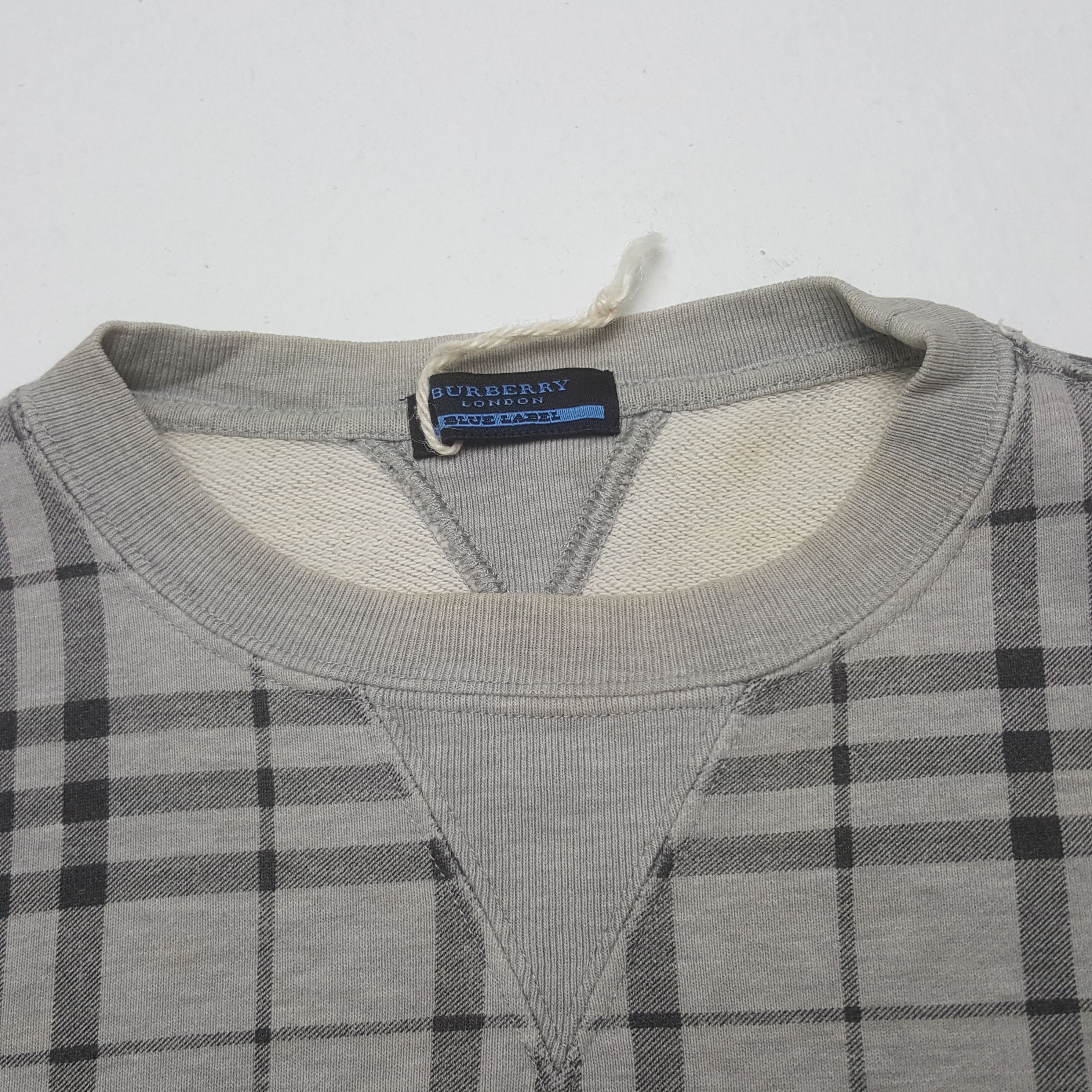 Vintage Burberry Blue Label Nova Check Sweatshirt
