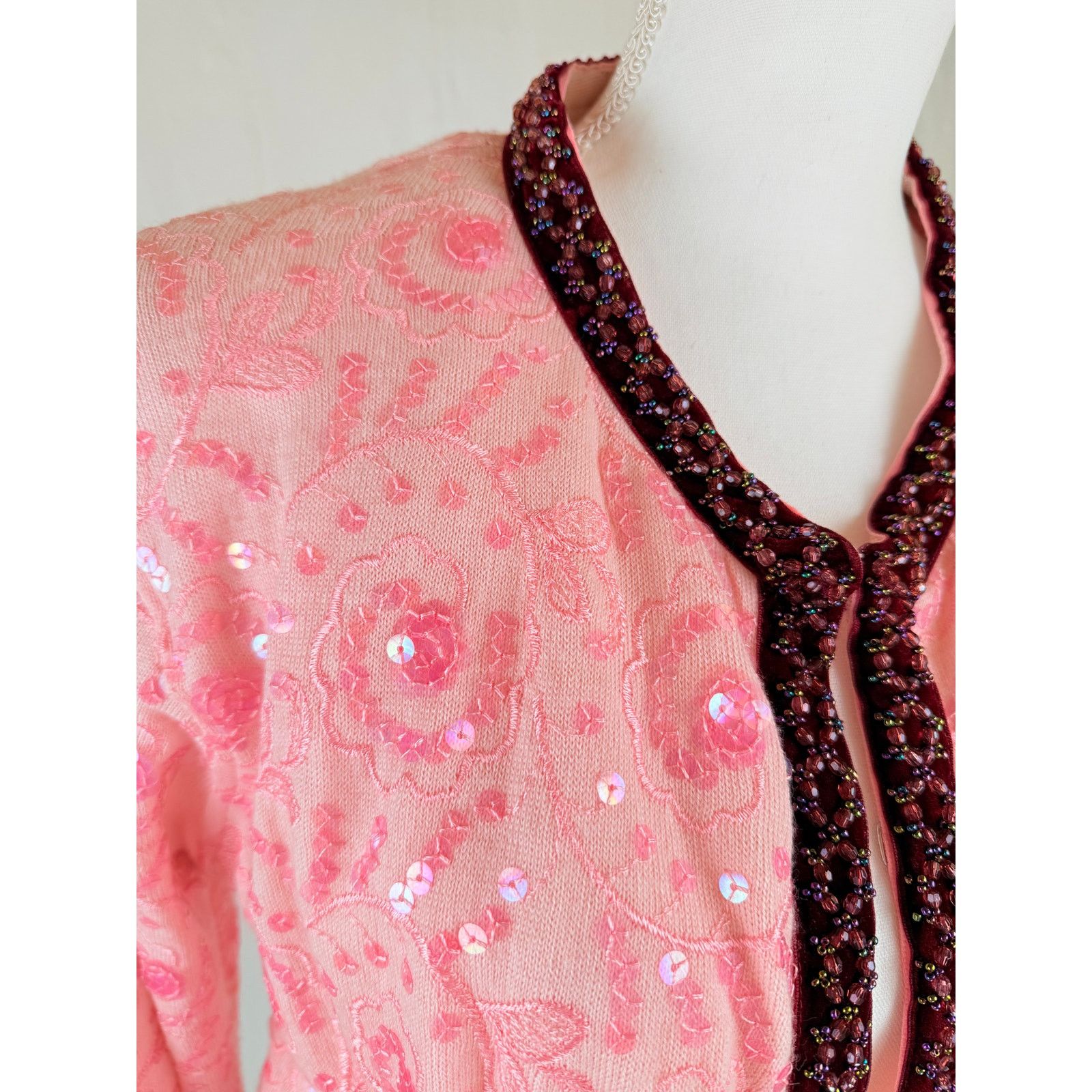 Voyage Voyage London "Invest in the Original" sequined cardigan. L Size L / US 10 / IT 46 - 5 Thumbnail