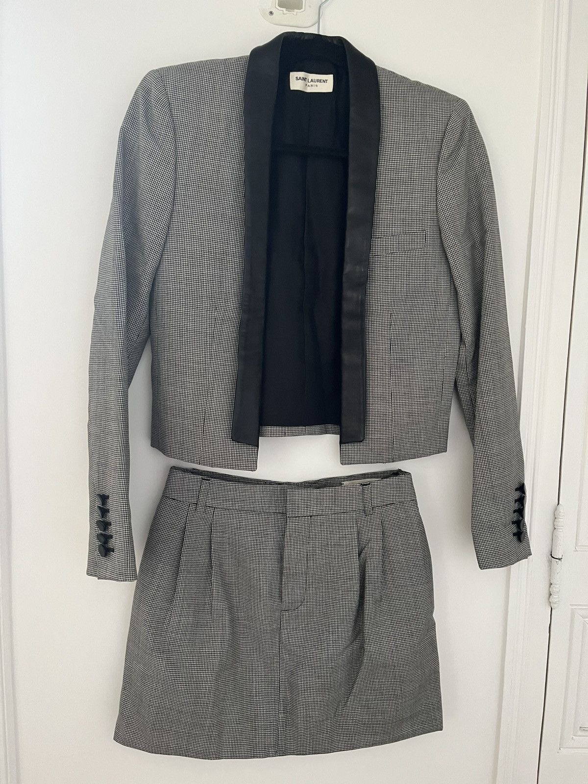 Saint Laurent Paris Saint Laurent Suit with Mini Skirt Size XS / US 0-2 / IT 36-38 - 1 Thumbnail