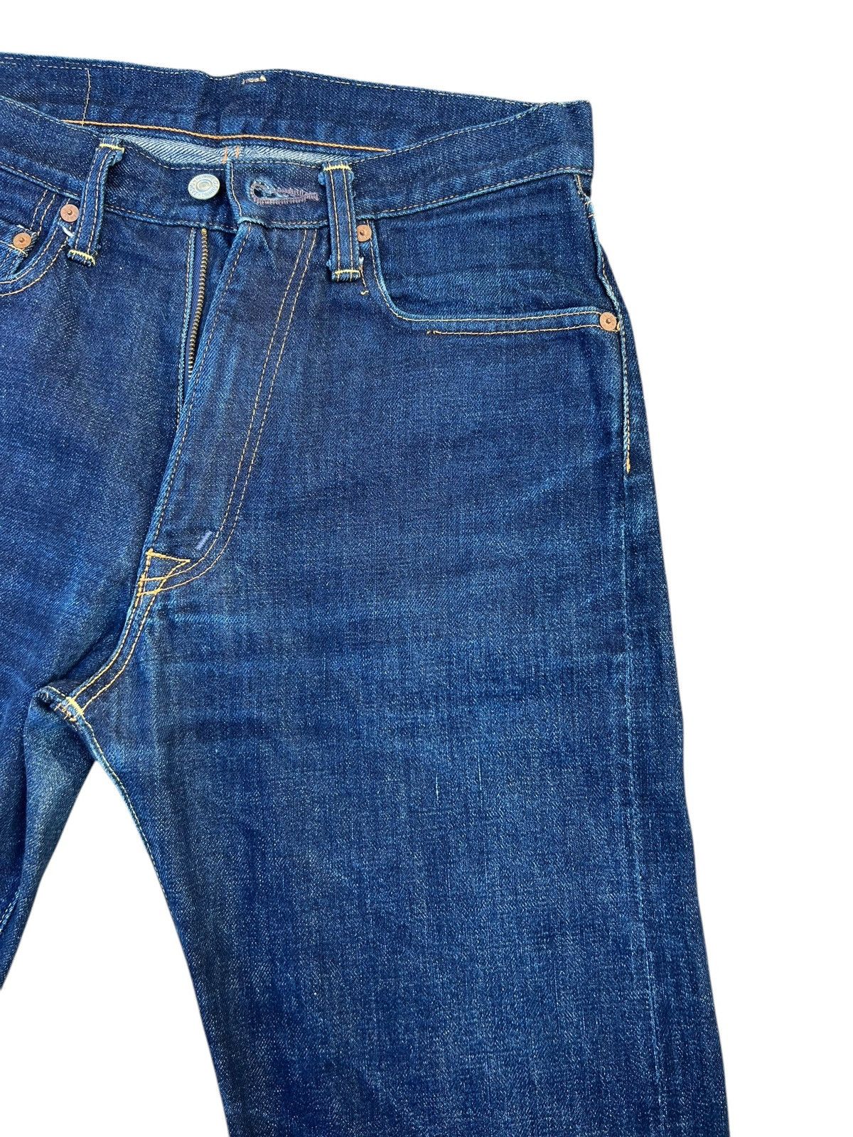 Denime × Japanese Brand Vintage DENIME Japan Fade Denim Selvedge Jeans Size US 29 - 9 Thumbnail