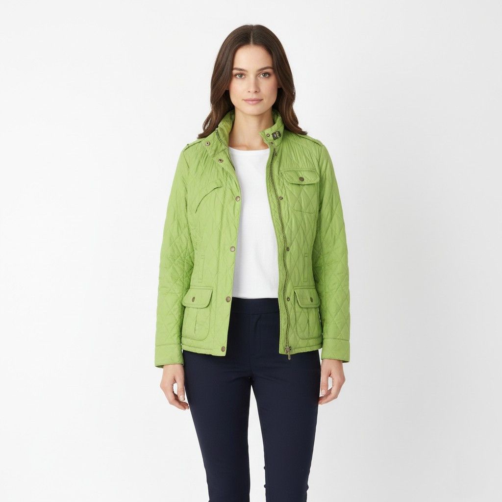 Barbour Barbour Women 36 10 S Jacket Green Quilted 5018 Size S / US 4 / IT 40 - 1 Thumbnail