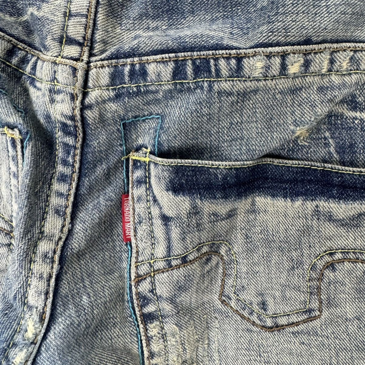 Tornado Mart ⚡️TORNADO MART JAPAN FLARE DISTRESS STYLE DENIM JEANS PANTS Size US 32 / EU 48 - 6 Thumbnail
