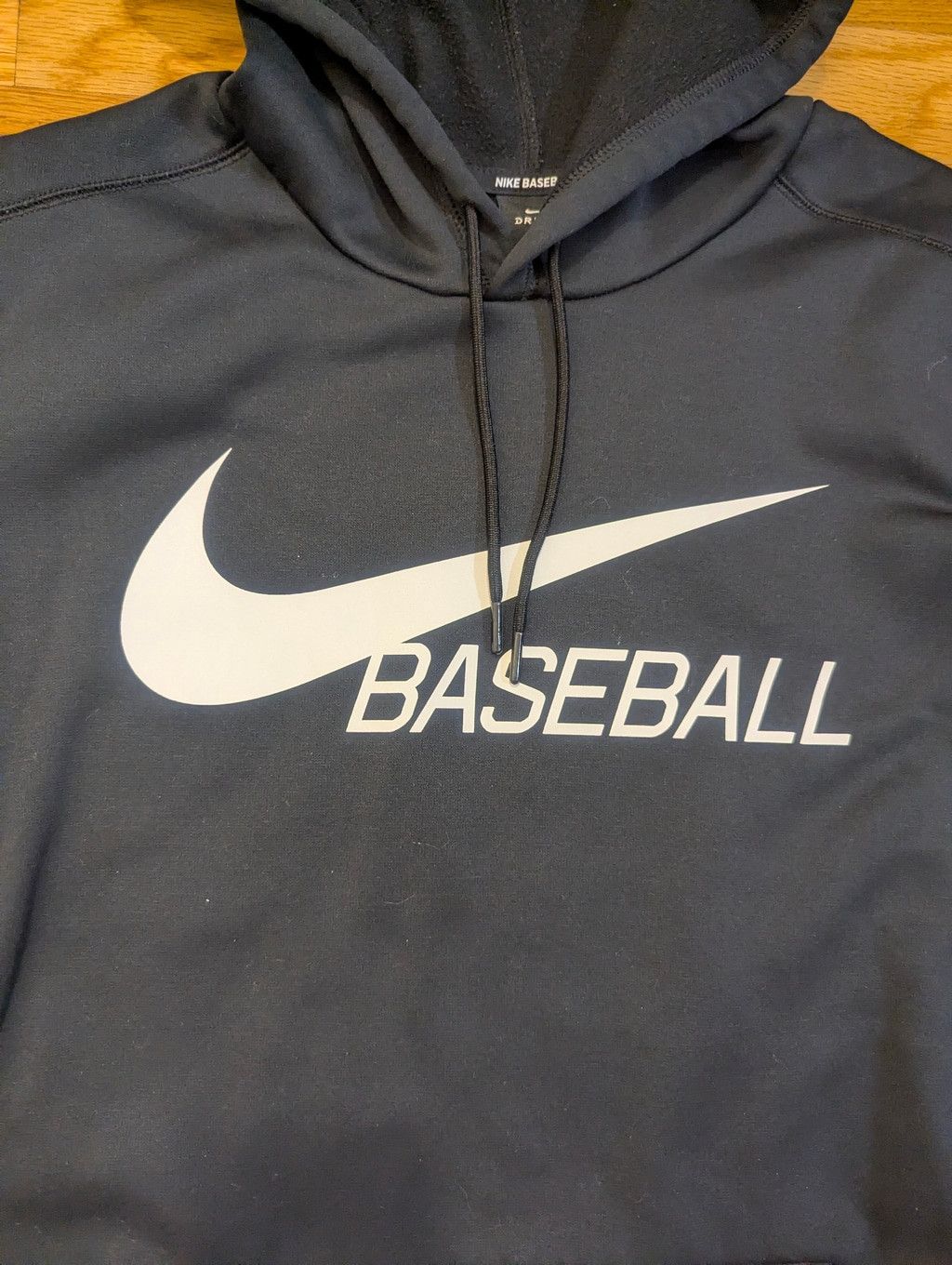 Nike Nike Baseball Hoodie Sweatshirt Large - black w white logo Size US L / EU 52-54 / 3 - 4 Thumbnail