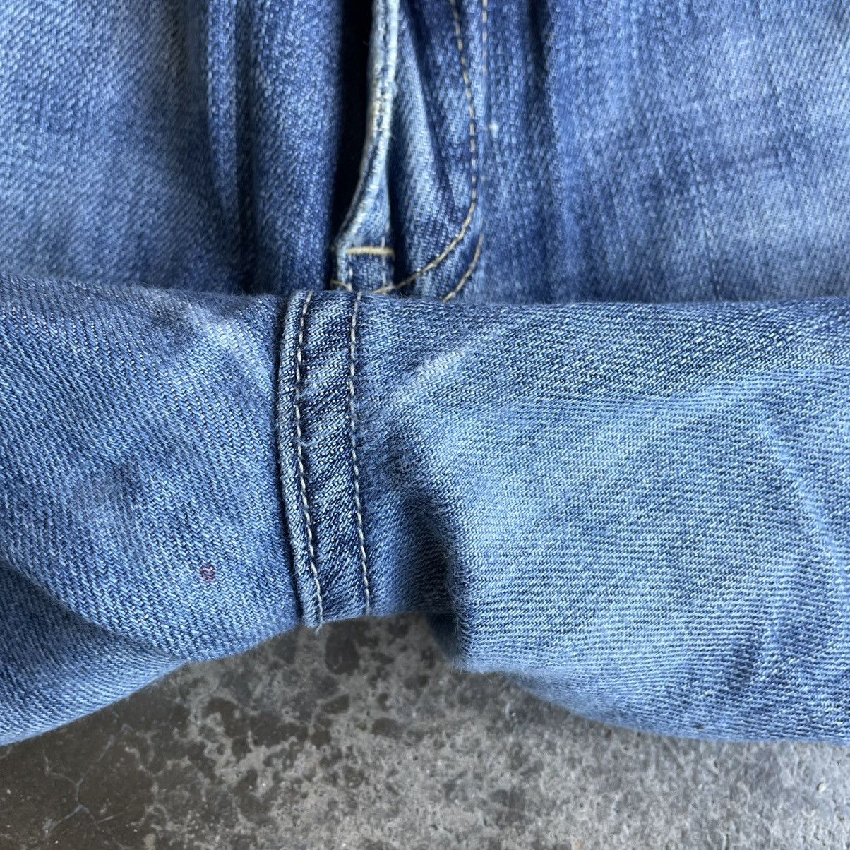 Gap 🔥Vintage Gap Stoned Washed Straight Cut Distress Denim Jeans Size US 31 - 8 Thumbnail