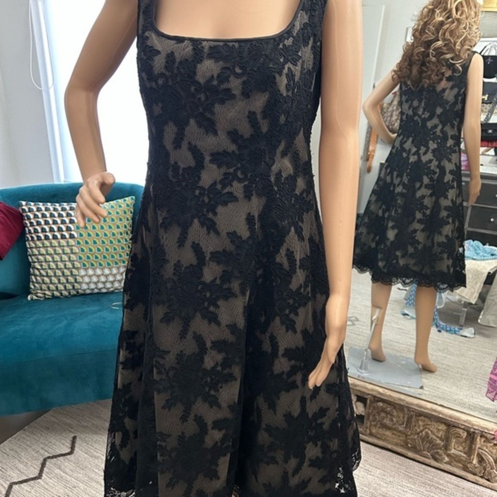 TAFT Rose Taft couture black lace women’s party dress size 10 Size L / US 10 / IT 46 - 1 Thumbnail