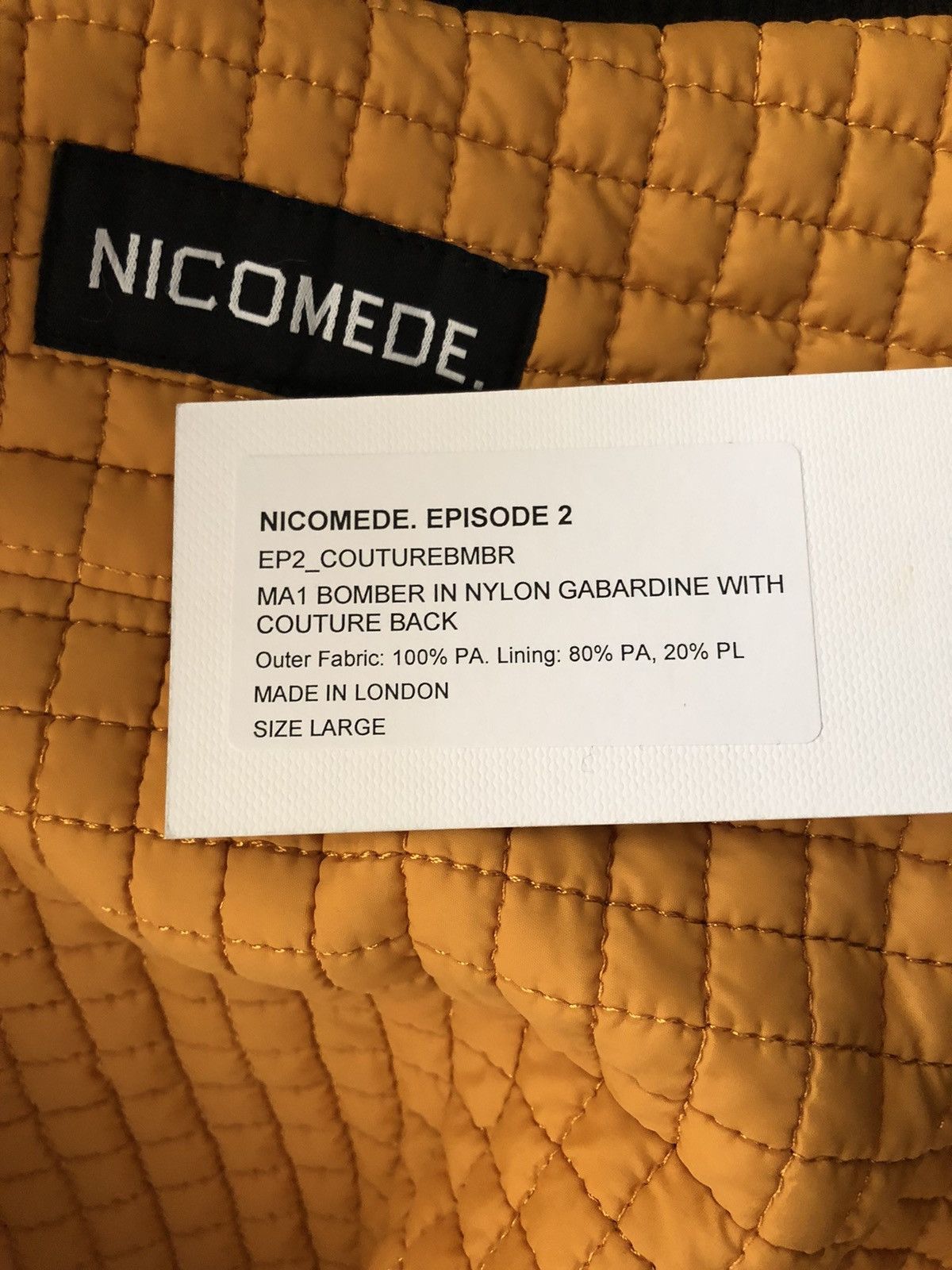 Nicomede Talavera NICOMEDE. Couture Bomber EP2 Size L NEW Size US L / EU 52-54 / 3 - 9 Thumbnail
