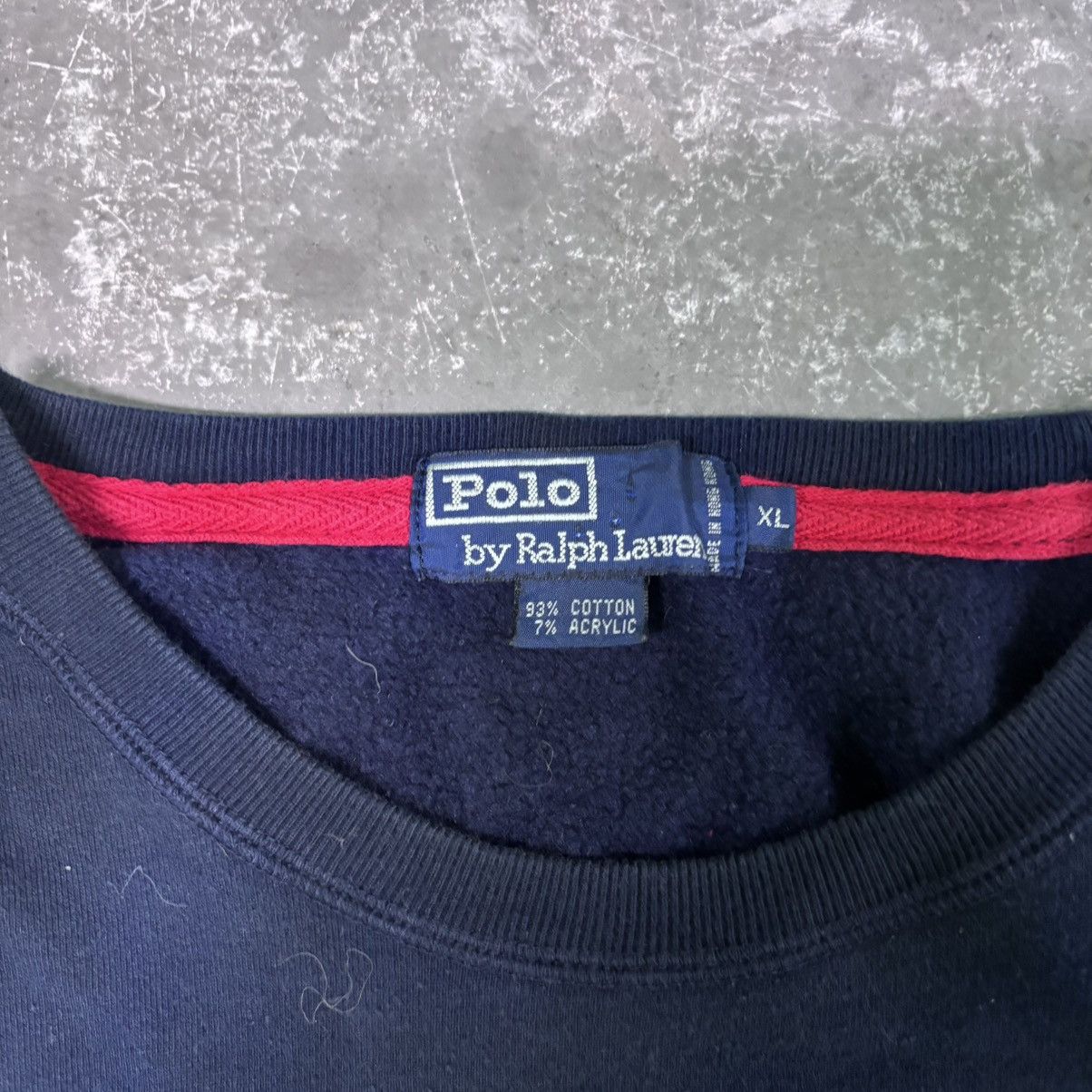 Polo Ralph Lauren × Vintage Vintage 90s navy Polo Ralph Lauren baggy fit crewneck Size US XL / EU 56 / 4 - 3 Thumbnail