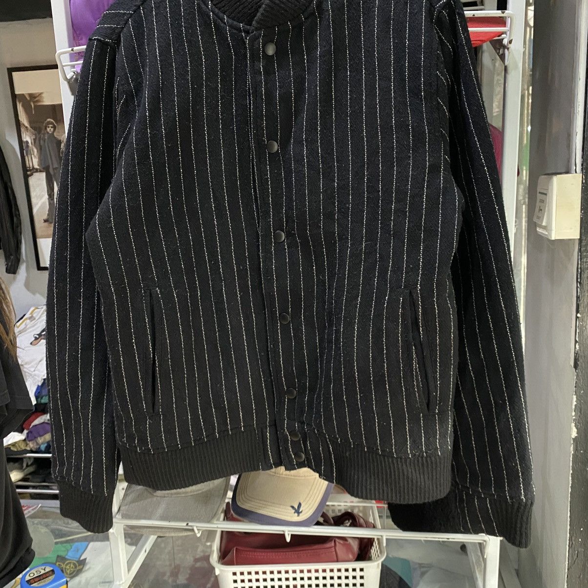 Stussy Stussy Wool Stripe Thermolite Plus Insulation Bomber Jackets Size US S / EU 44-46 / 1 - 5 Thumbnail