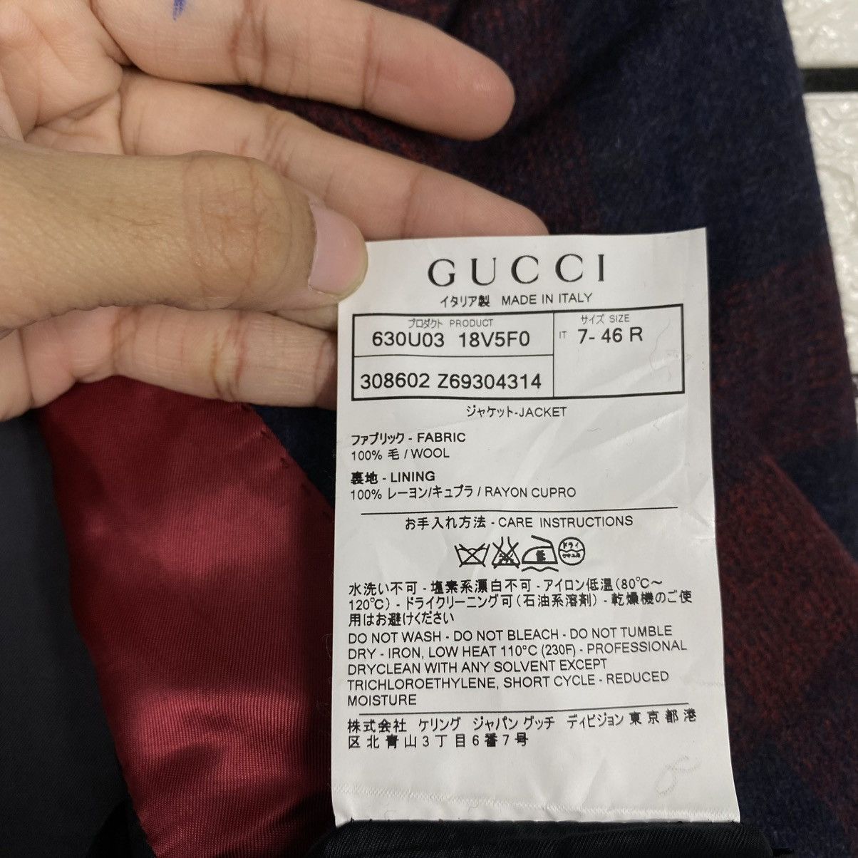Gucci 🔥VINTAGE COATS JACKET GUCCI TARTAN DESIGN DOUBLE BREAST Size US S / EU 44-46 / 1 - 20 Thumbnail