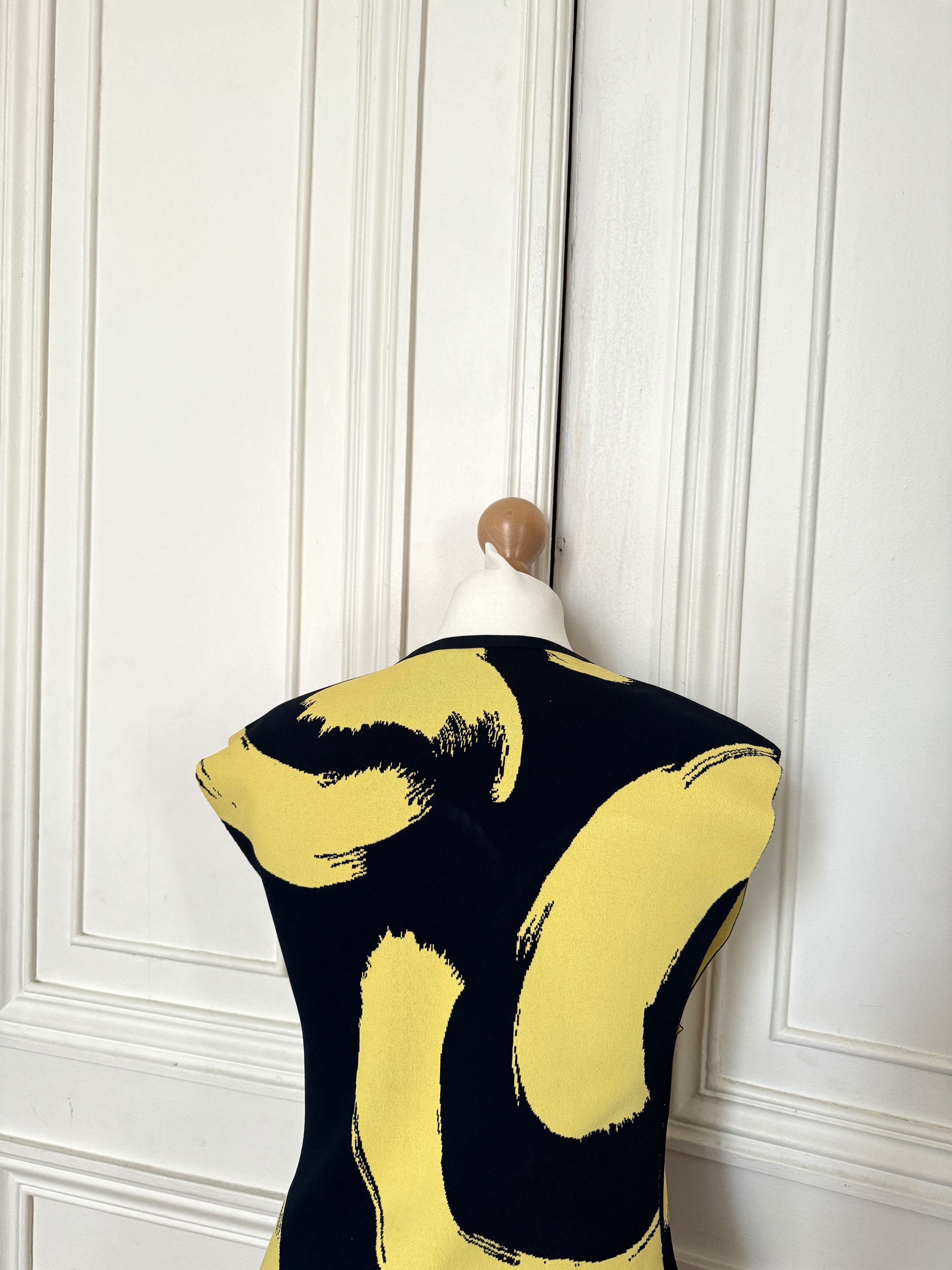 Celine Phoebe Philo Spring 2014 Brushstroke Dress Size M / US 6-8 / IT 42-44 - 6 Thumbnail