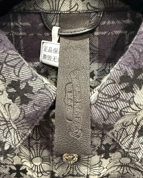 Chrome Hearts chrome hearts black gray cross patch shirt Size US L / EU 52-54 / 3 - 5 Thumbnail