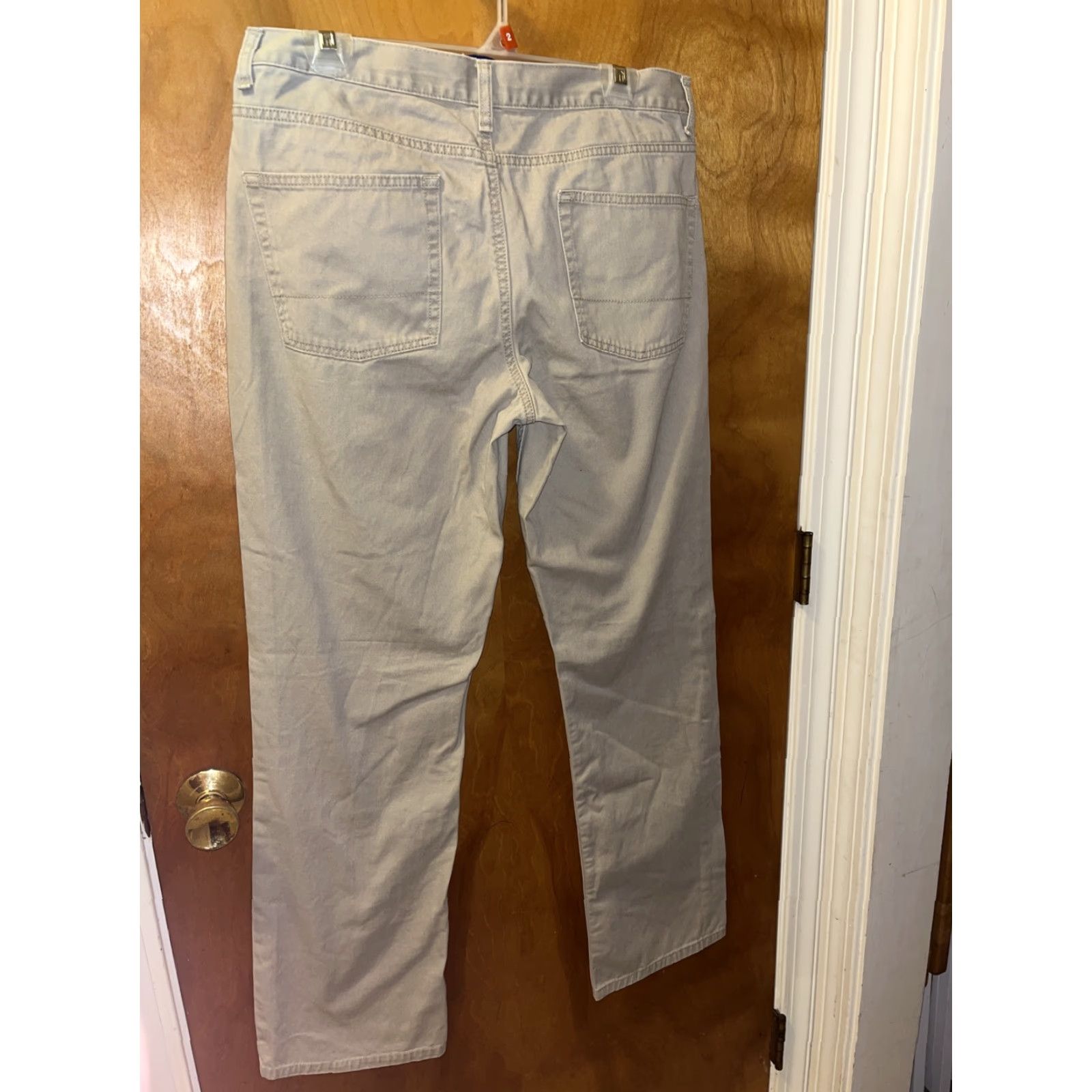 Chaps VINTAGE Chaps Mens Pants Flat Front Cotton Khaki Chino 5-Pocket Casual Business 33/32 Size US 33 - 5 Thumbnail
