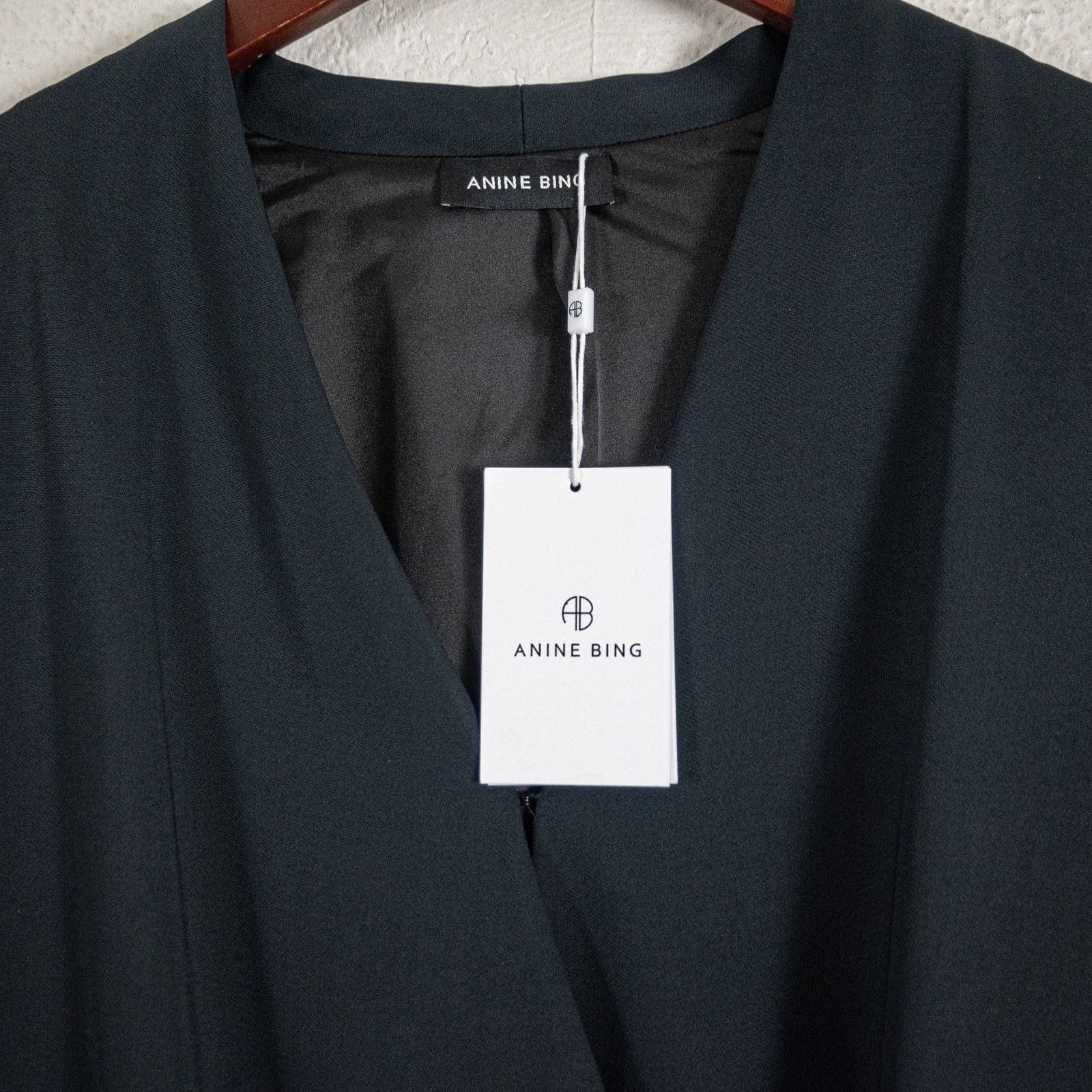 Anine Bing Anine Bing $545 Venice Long Sleeve Mini Dress in Black Size M / US 6-8 / IT 42-44 - 7 Thumbnail
