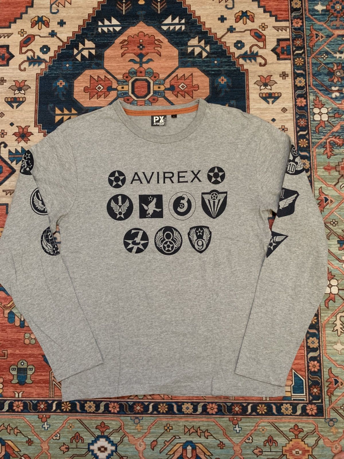 Avirex 2000s Vintage Avirex All Logo long sleeve Size US S / EU 44-46 / 1 - 1 Thumbnail