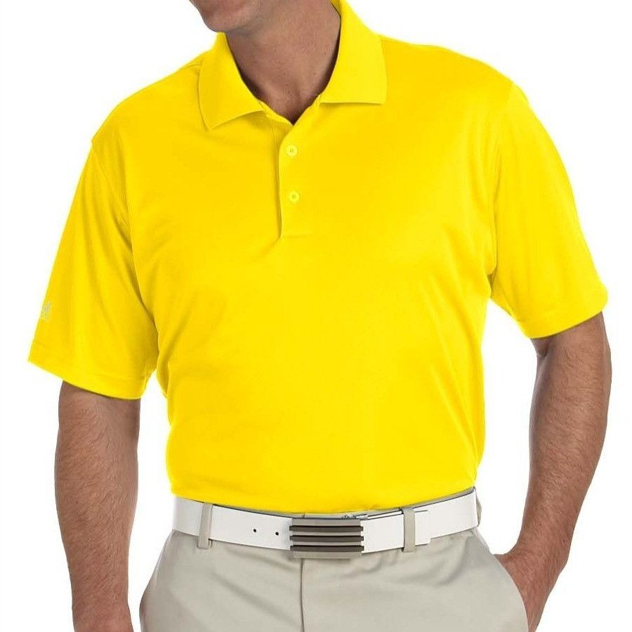 Adidas Adidas Golf Climalite Yellow Short Sleeve Polo New Medium Size US M / EU 48-50 / 2 - 1 Thumbnail