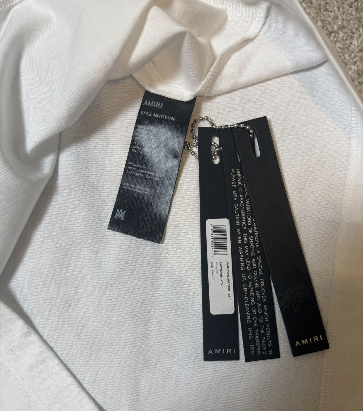 Amiri Amiri Core Logo Gradient T-Shirt Size US M / EU 48-50 / 2 - 5 Thumbnail