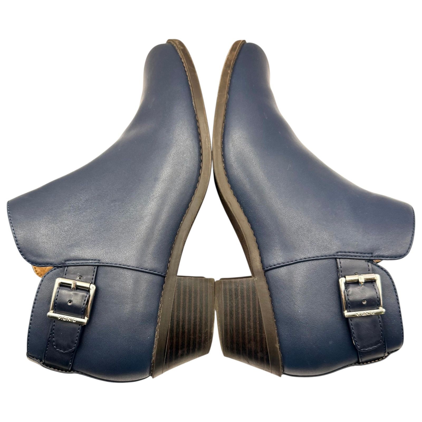 Vionic Vionic Millie Ankle Boot Leather Orthaheel Comfort Navy 8W Size US 8 / IT 38 - 7 Thumbnail