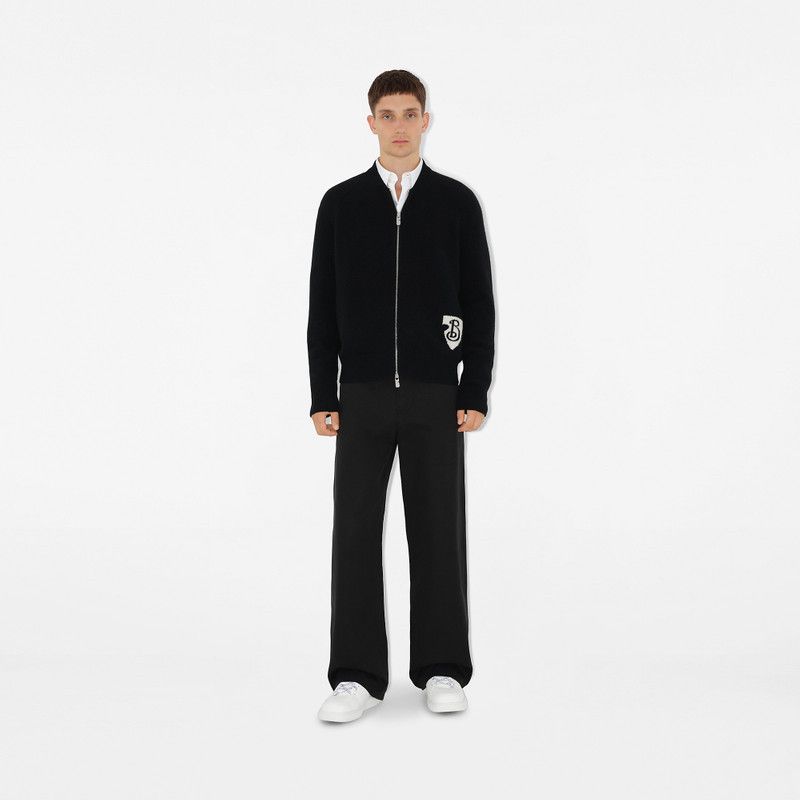 Burberry o1w1db10326 B Shield Wool Blend Bomber Jacket in Black Size US S / EU 44-46 / 1 - 2 Thumbnail