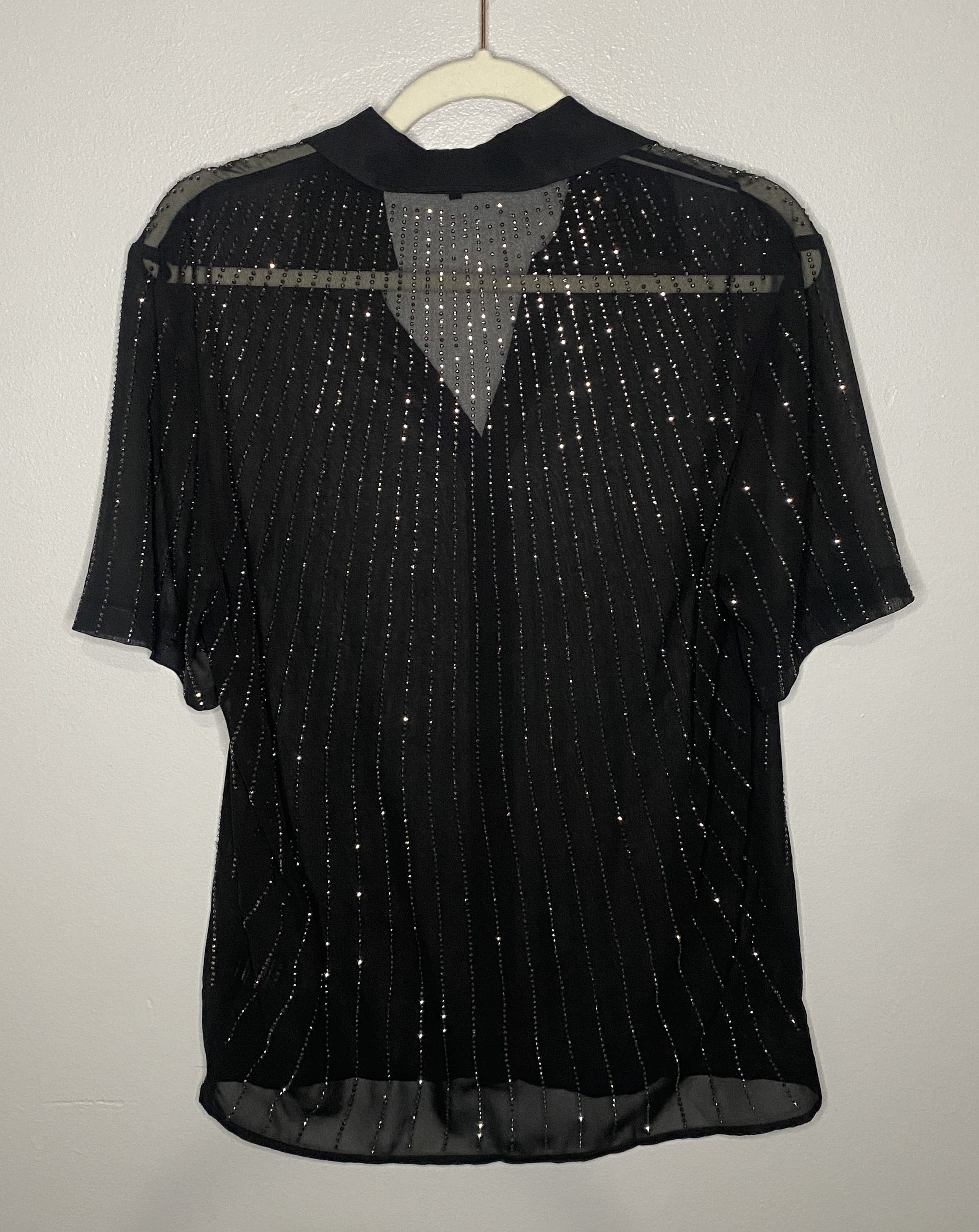 Other PHIX Short Sleeve Sequin Chiffon Shirt Size US S / EU 44-46 / 1 - 2 Thumbnail