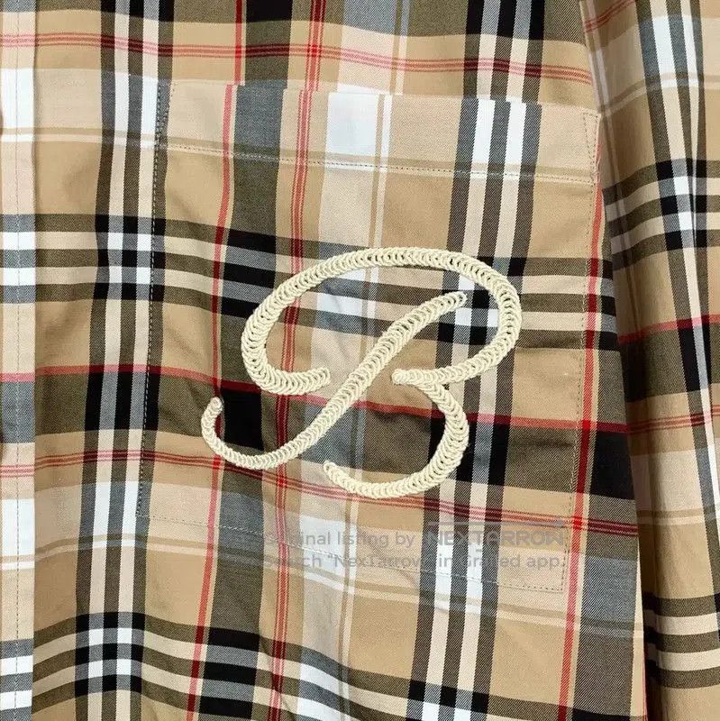 Burberry Burberry Women's Khaki Cotton Shirt. Size L / US 10 / IT 46 - 4 Thumbnail