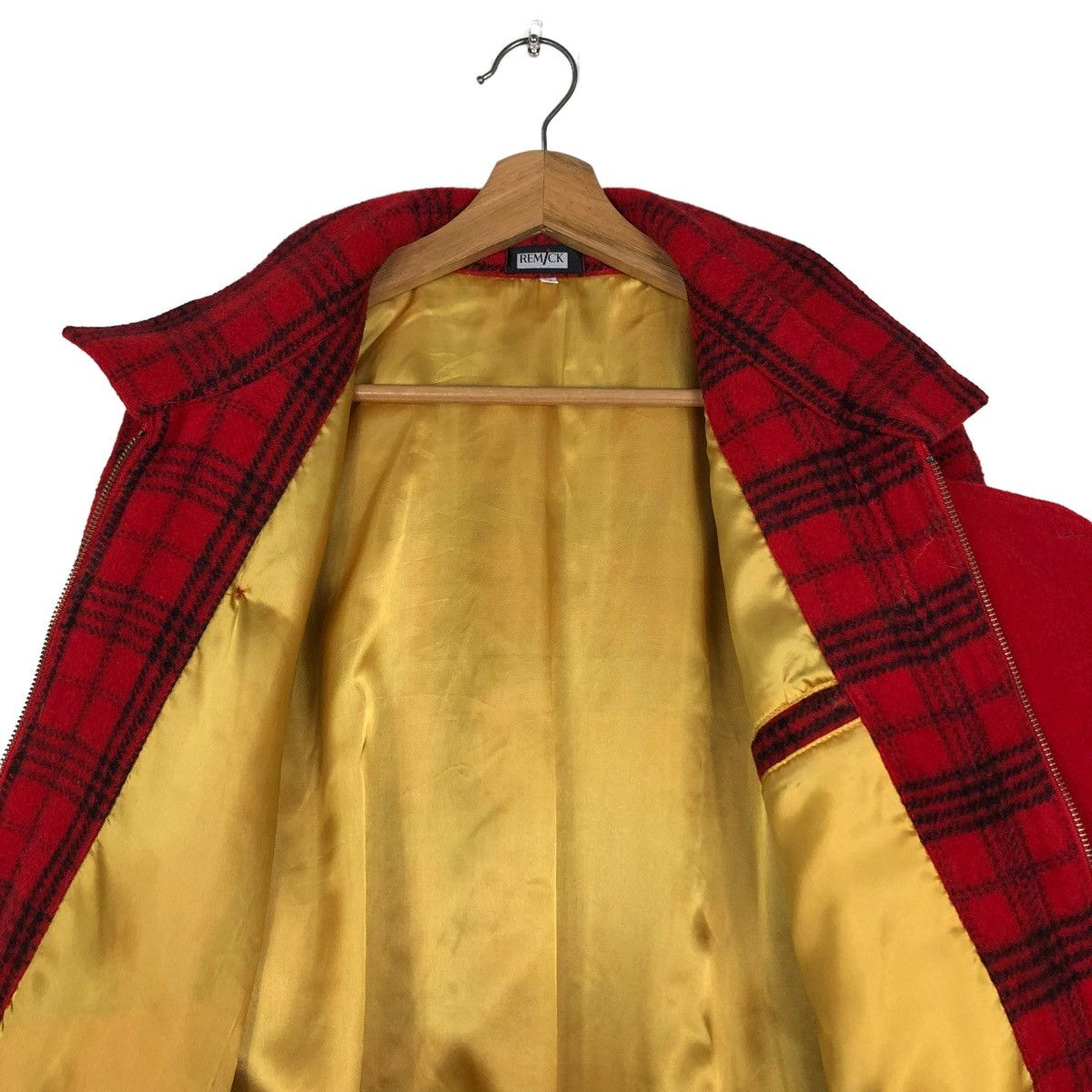 Japanese Brand 🔥VINTAGE CHECK TARTAN WOOL BOMBER JACKET REMICK ISSEY MIYAK Size US M / EU 48-50 / 2 - 14 Thumbnail