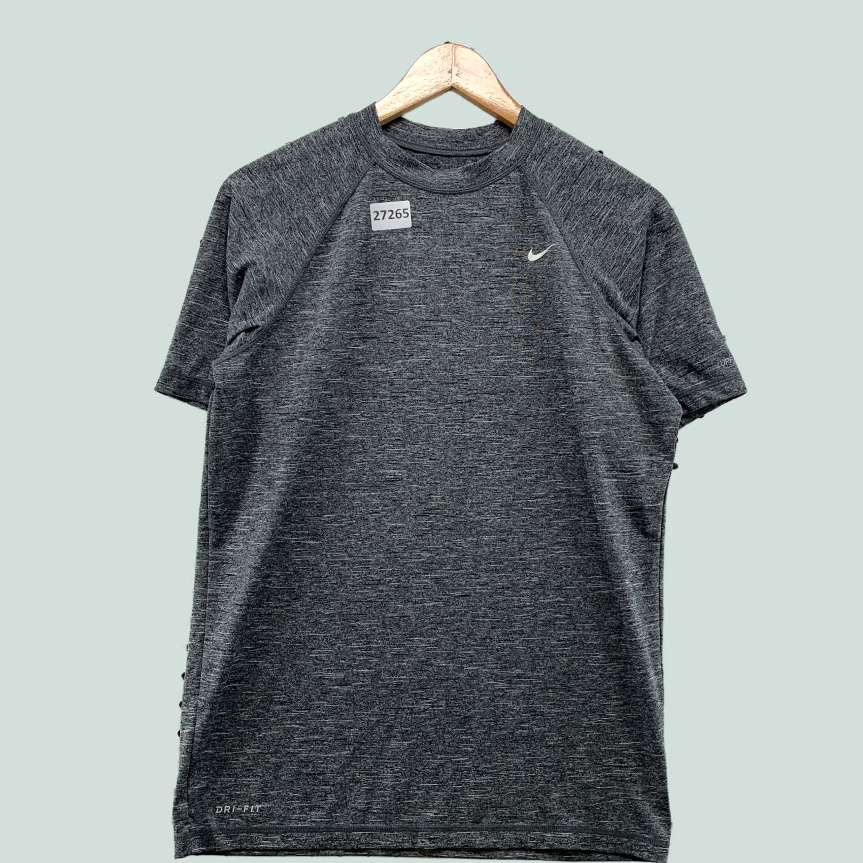 Nike Nike Dri Fit Active Shirt Gray Mens Small Workout Run Short Sleeve Size US S / EU 44-46 / 1 - 1 Thumbnail