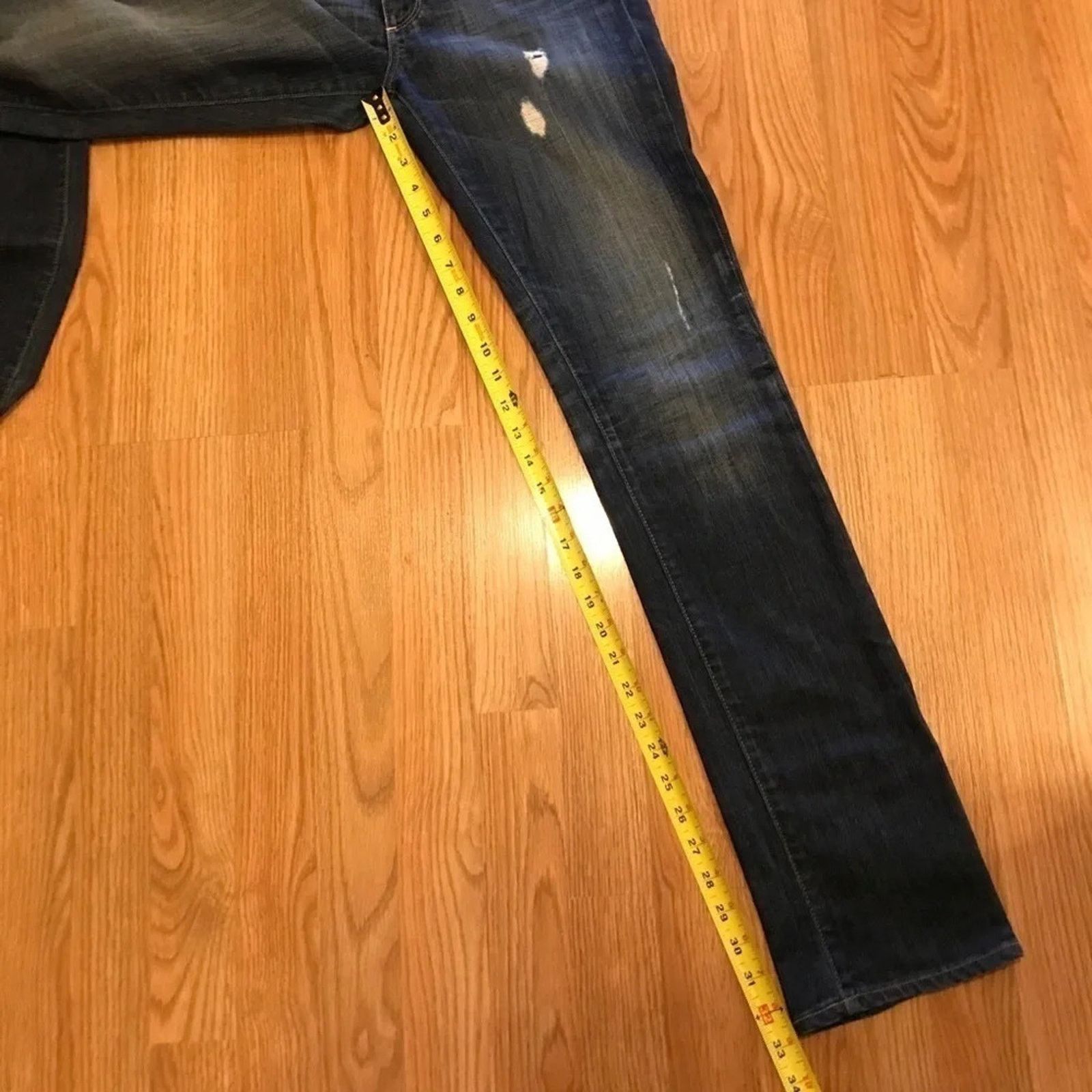 Paige Paige Denim Distressed Skyline Skinny Jeans 27 Size 27" / US 4 / IT 40 - 8 Thumbnail