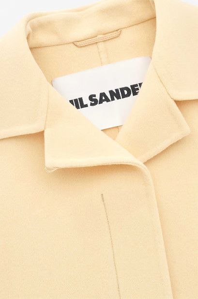 Jil Sander o1y0925 Belted Coat in Pastel Yellow Size S / US 4 / IT 40 - 3 Thumbnail