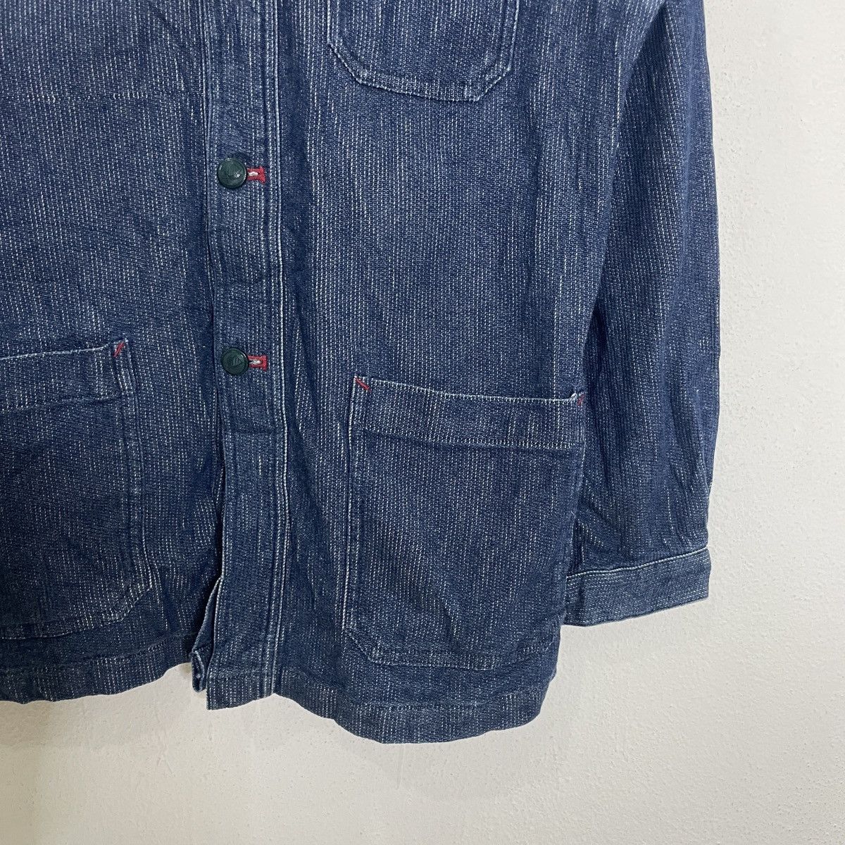 Japanese Brand Vintage Polo Faded Denim Jacket Size US L / EU 52-54 / 3 - 2 Thumbnail