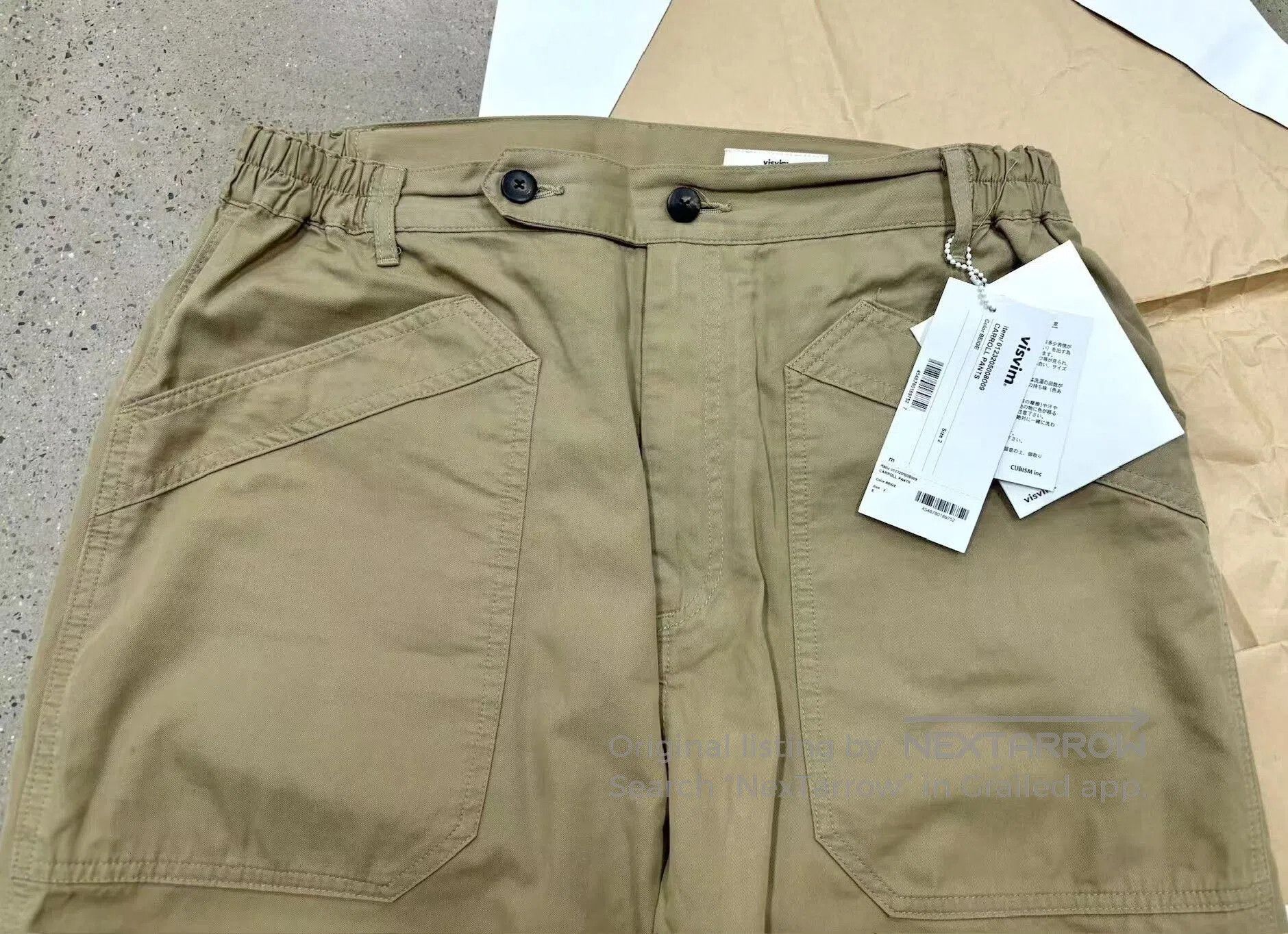 Visvim Visvim 23AW Carroll Beige Cargo Pants. Size US 26 / EU 42 - 3 Thumbnail