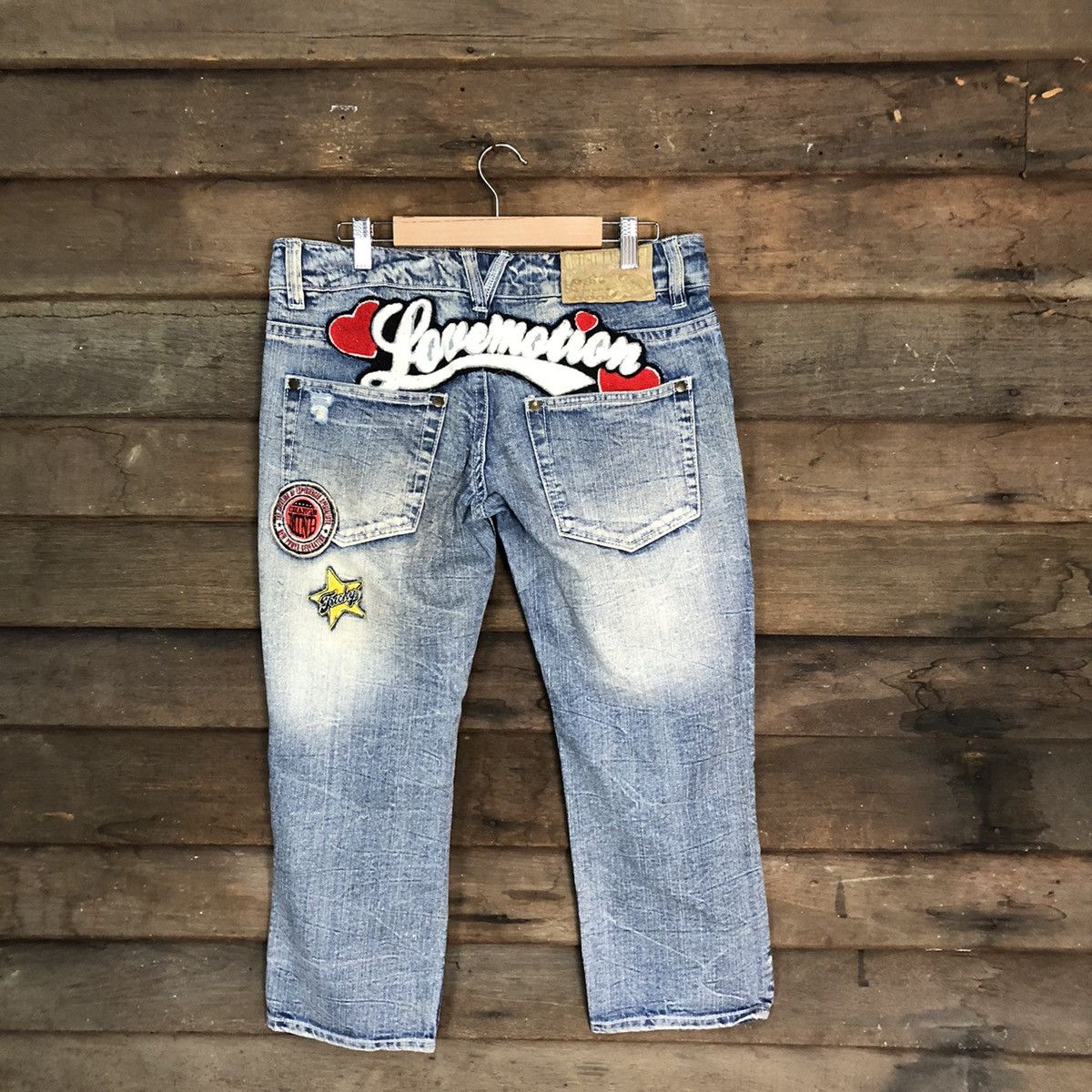 Japanese Brand Vintage Standard distressed ripped Blue Denim Pants #7381 Size 28" / US 6 / IT 42 - 12 Thumbnail