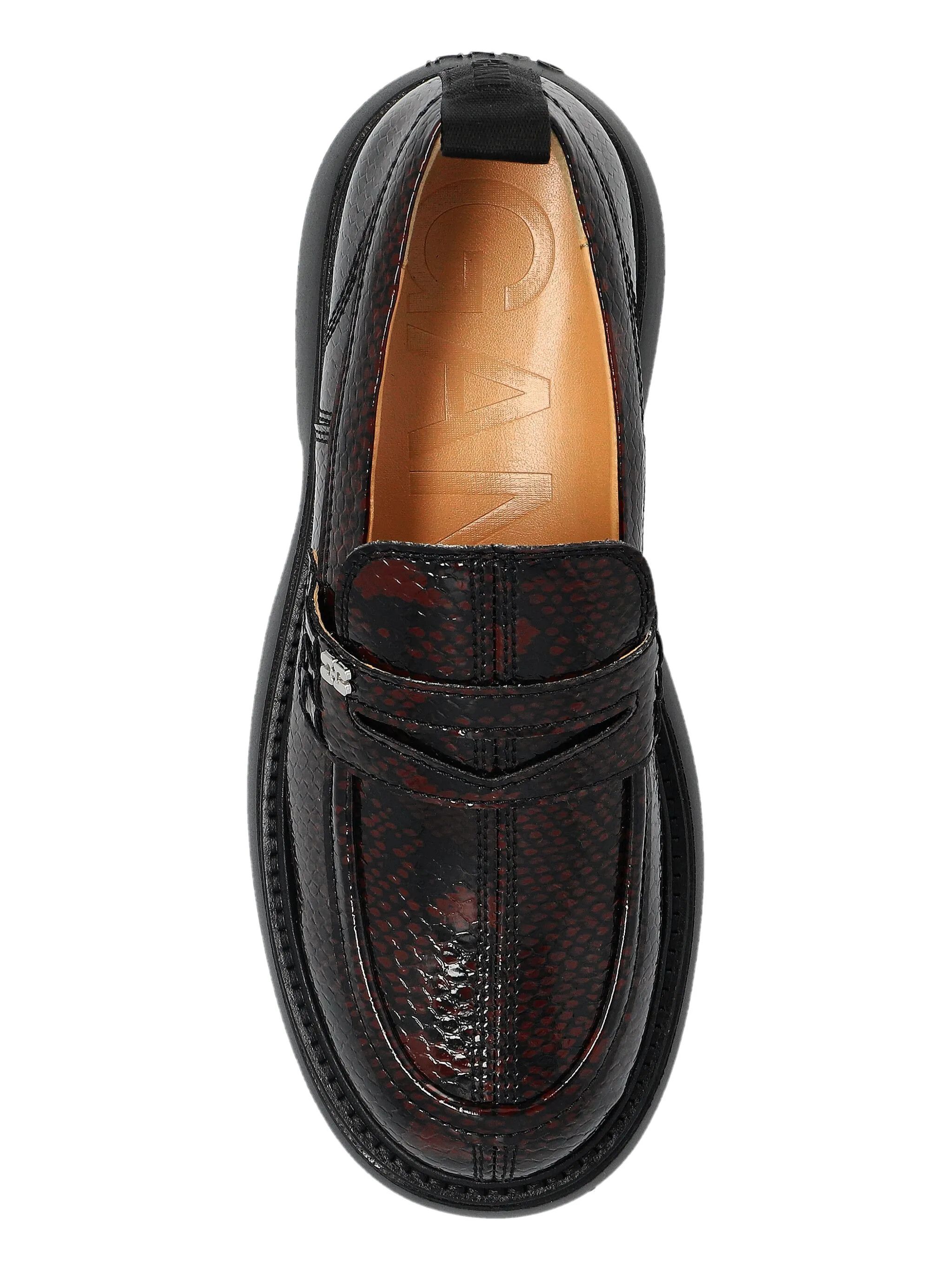 Ganni o1s22i1n0525 Everyday Moccasins in Dark Burgundy Size US 6 / IT 36 - 6 Thumbnail