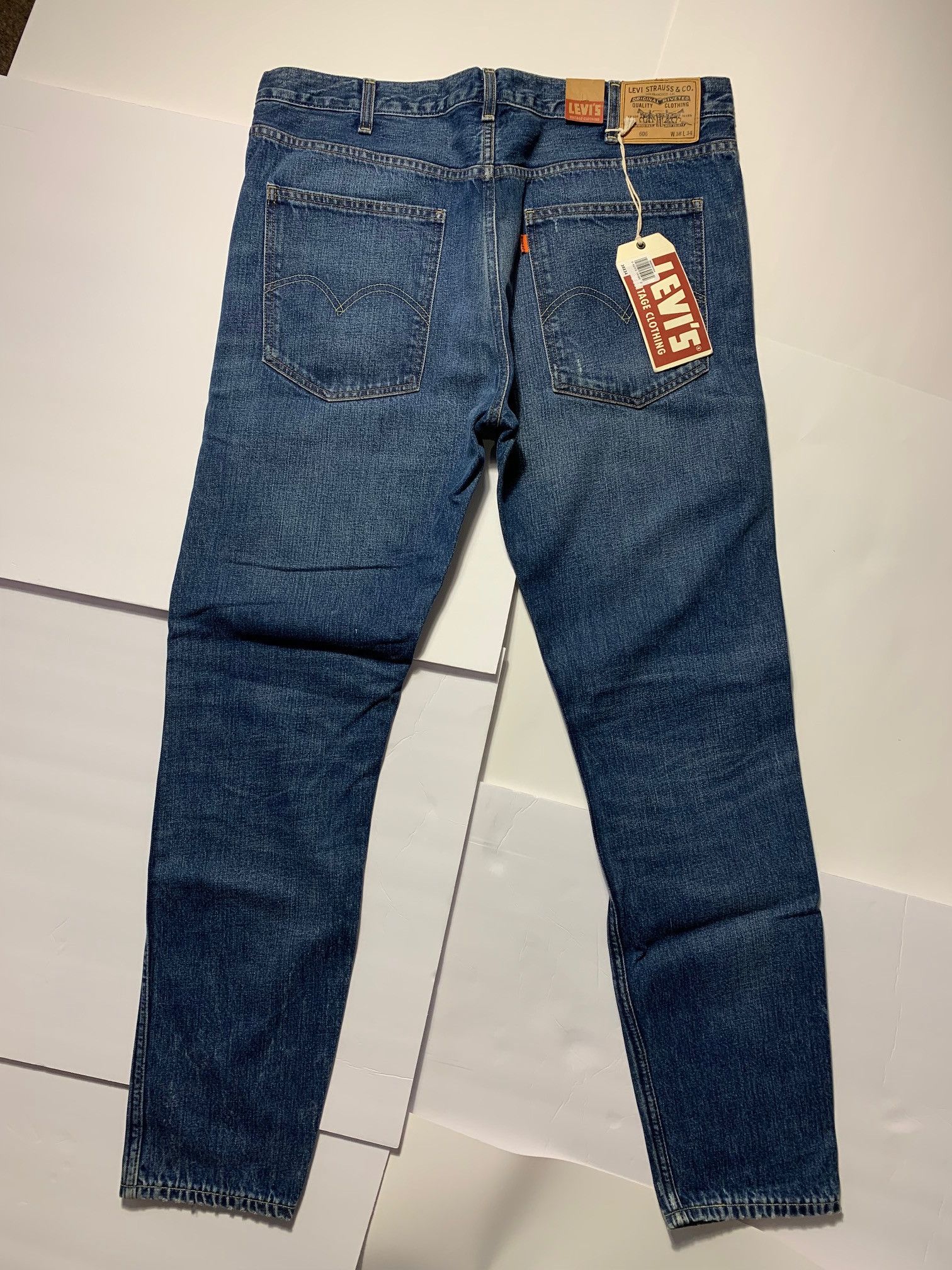 Levi's Vintage Clothing LVC SS18 606 Slim "Forever Blue" Orange Tab Jeans Big E Size US 38 / EU 54 - 2 Thumbnail