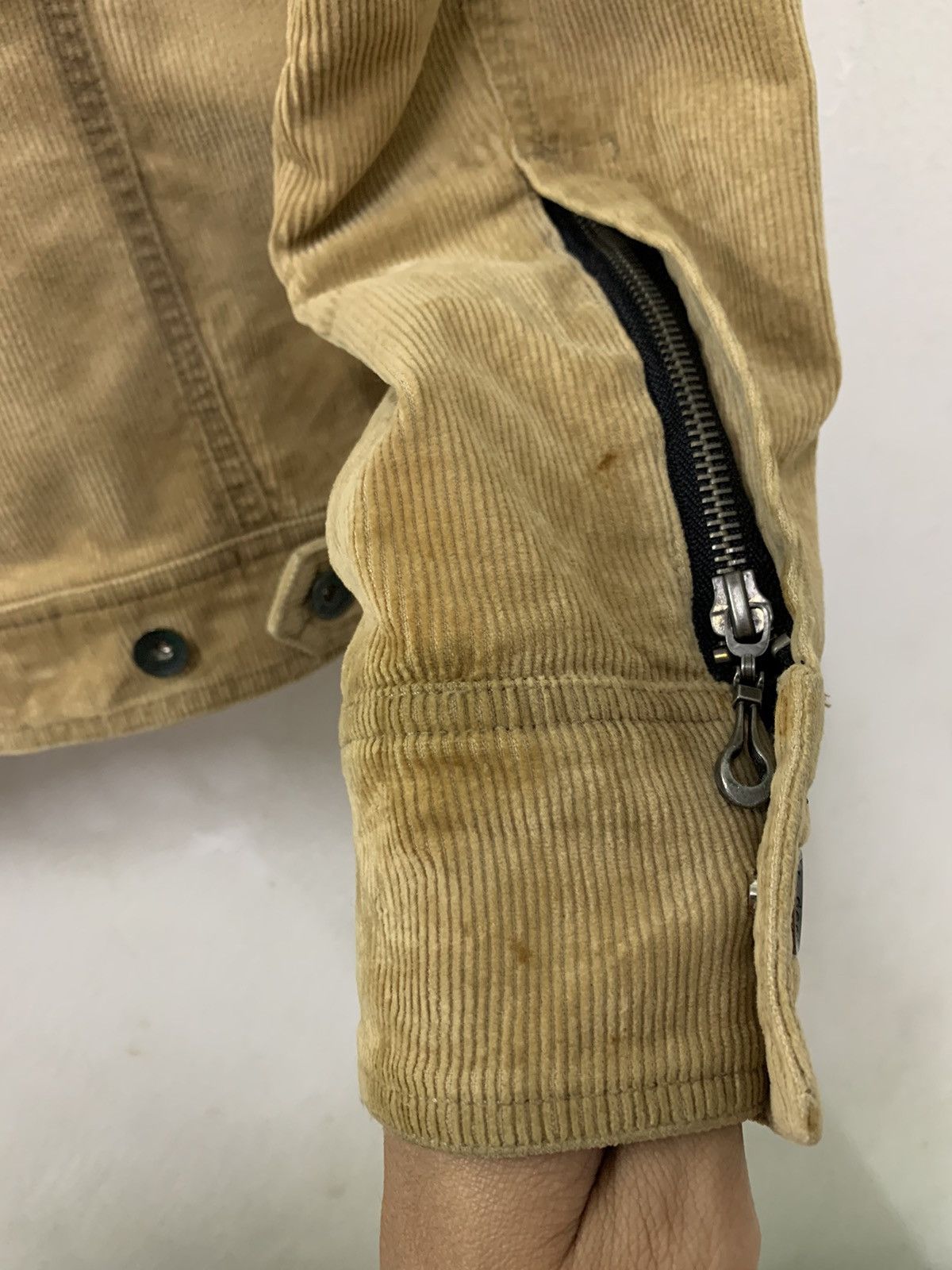 Japanese Brand × semanticdesign Semantic Design Corduroy Distressed Style Punk Jacket Size US S / EU 44-46 / 1 - 15 Thumbnail