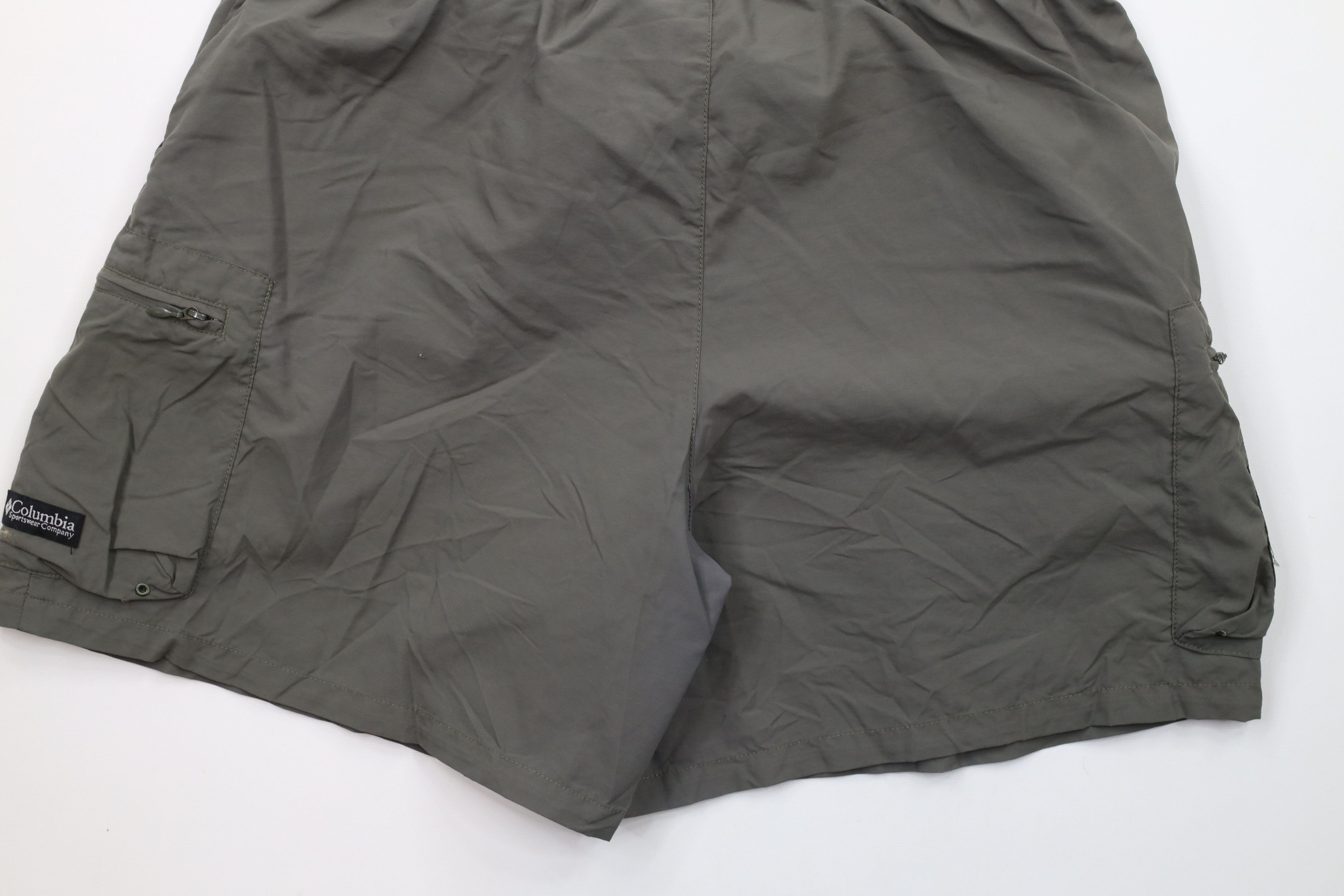 Columbia × Vintage Vintage 90s Columbia Above Knee Shorts Nylon Green Size US 34 / EU 50 - 11 Thumbnail