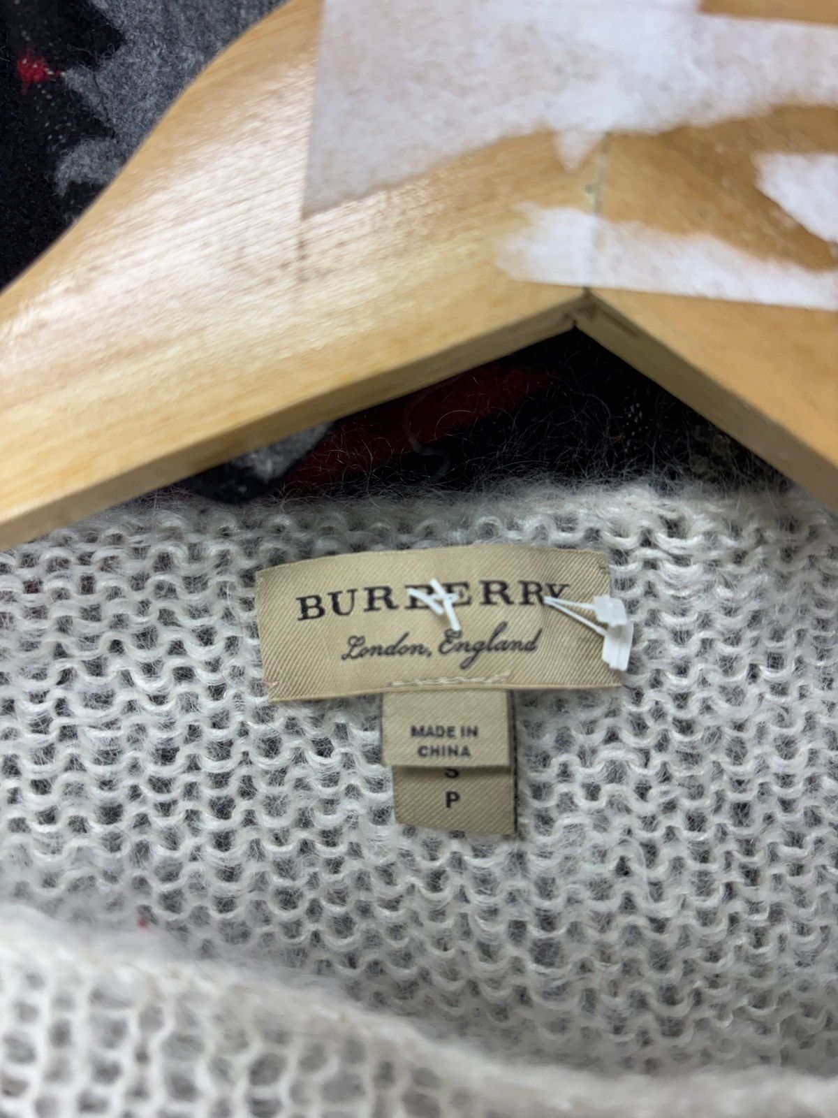 Burberry S- Burberry printed mohair sweater Size US S / EU 44-46 / 1 - 4 Thumbnail